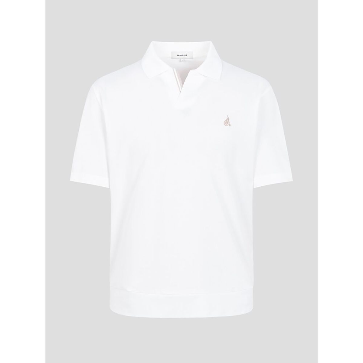 빈폴 멘(BEANPOLE MEN) 오픈 칼라넥 반소매 티셔츠  화이트