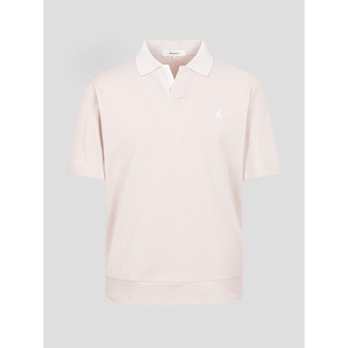 빈폴 멘(BEANPOLE MEN) 오픈 칼라넥 반소매 티셔츠 - 베이지 (BC5542C21A)
