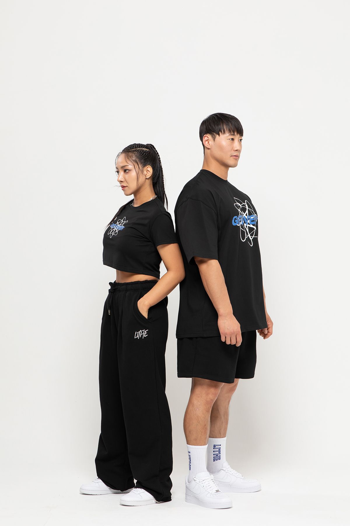 라이드(LITHE) 유니버스 겟오버잇 오버핏 티셔츠_블랙