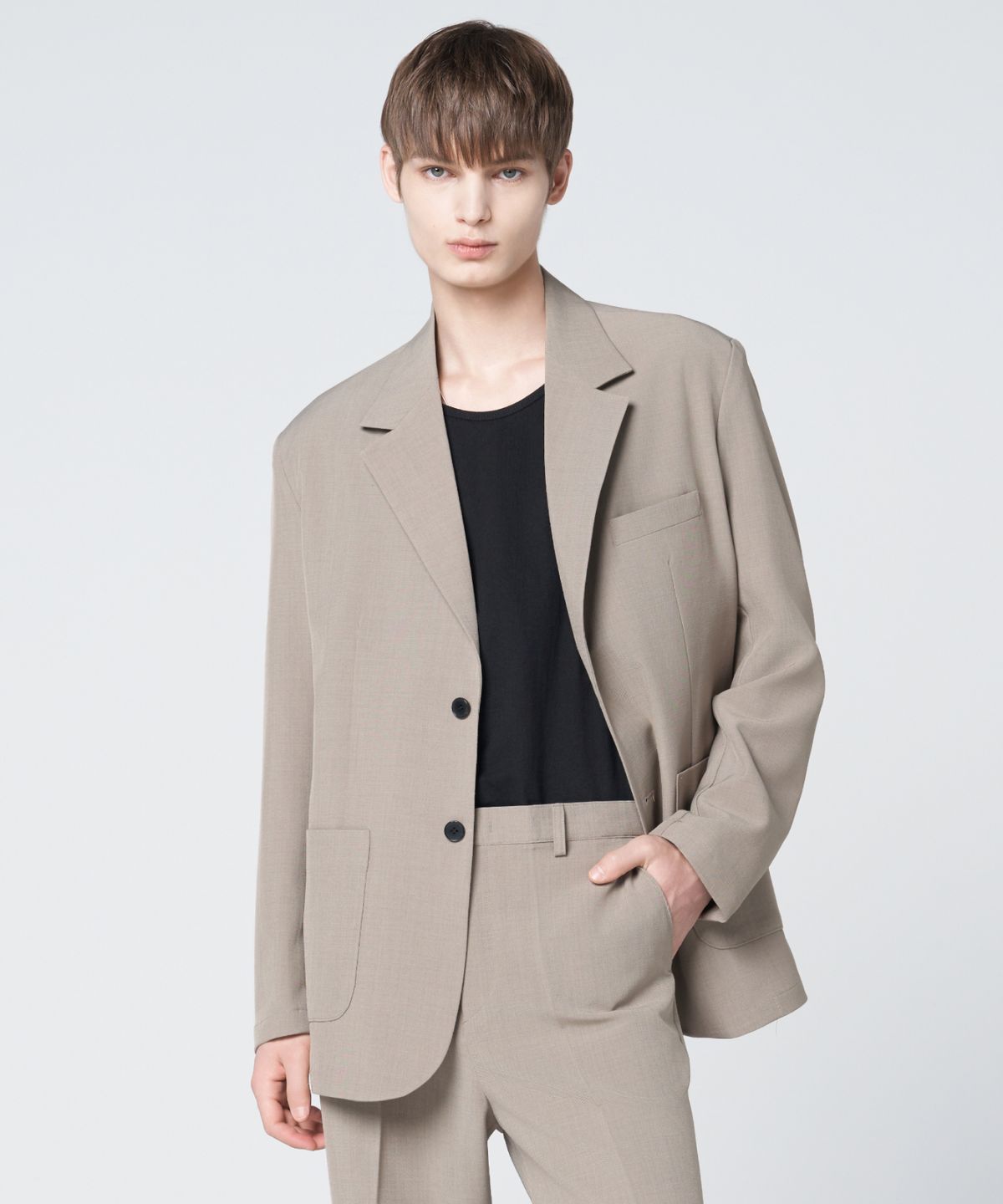 효지(HYOJI) SS 워셔블 세미오버 핏 블레이저 ( S01-5컬러 )