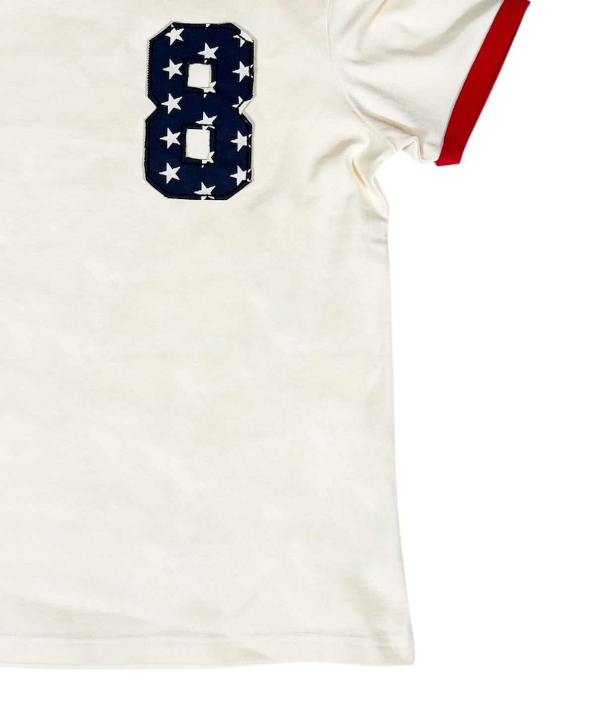 스케이터락(SK8ER ROCK) Eight Ringer T-Shirt ((cream*red))