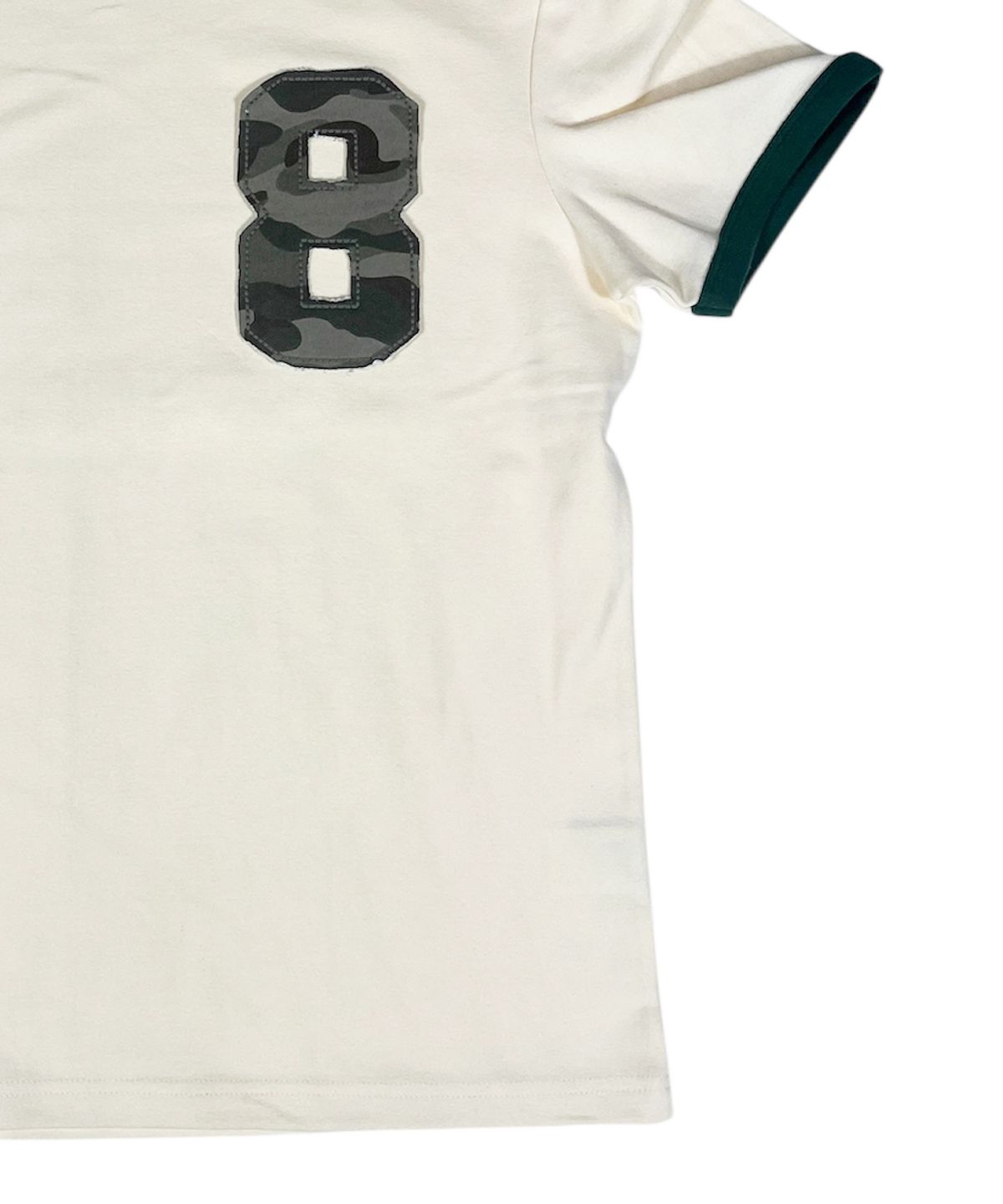 스케이터락(SK8ER ROCK) Eight Ringer T-Shirt ((cream*darkgreen))