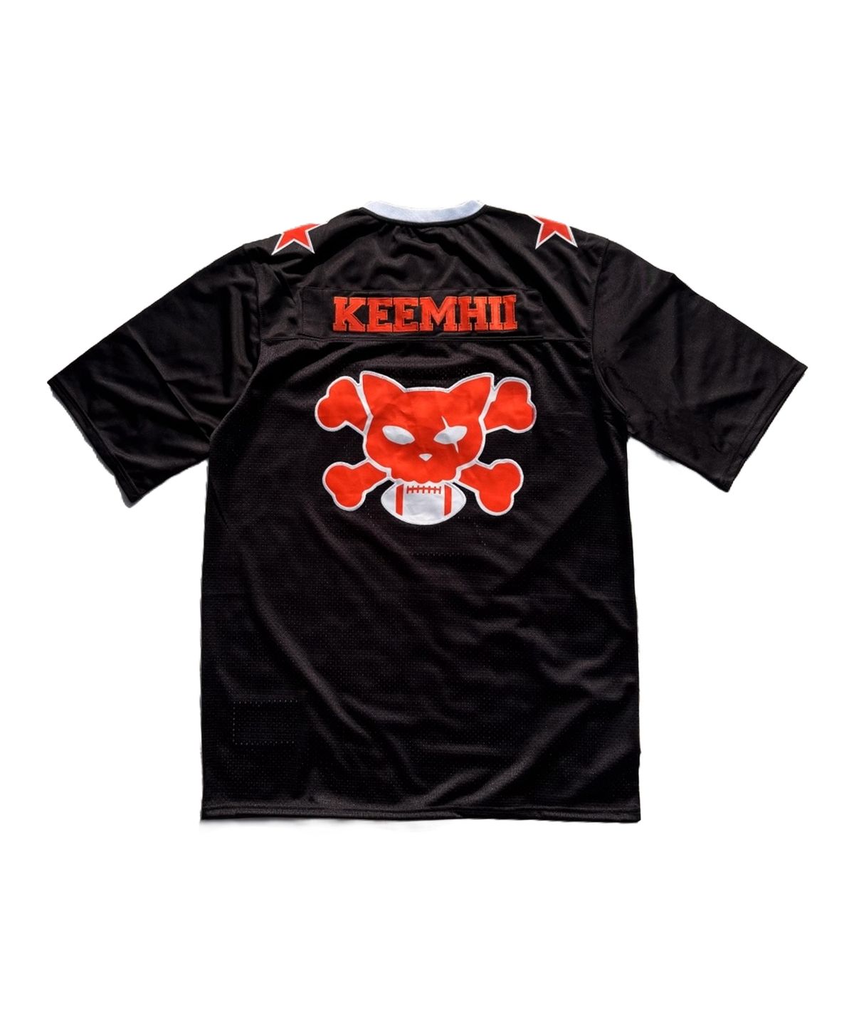 킴히(KEEMHII) 스타 아메리칸 캣 풋볼 저지 - [블랙]