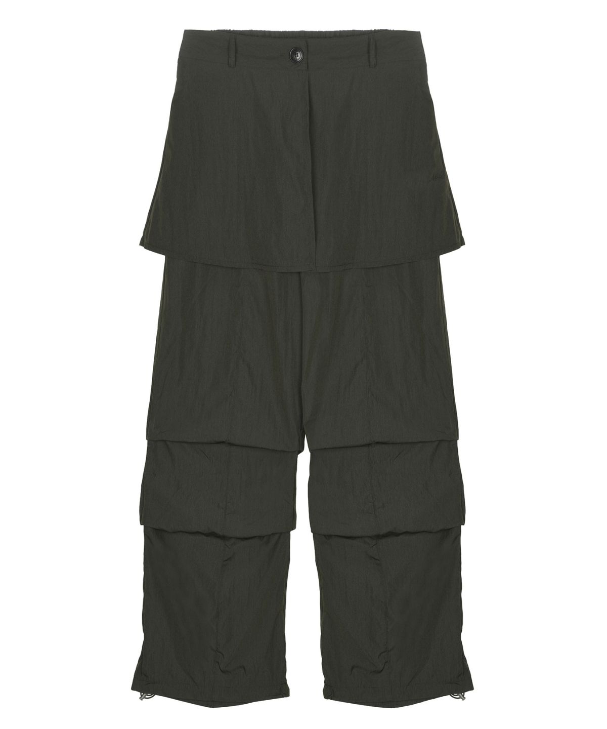 닉앤니콜(NICK&NICOLE) LAYERED SKIRT PANTS_CHARCOAL