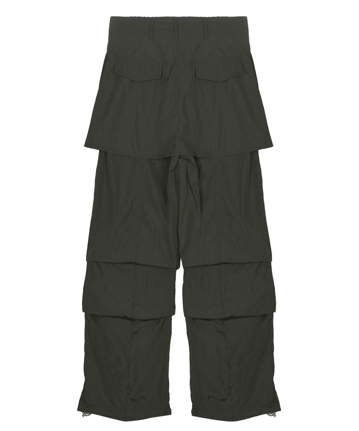 닉앤니콜(NICK&NICOLE) LAYERED SKIRT PANTS_CHARCOAL