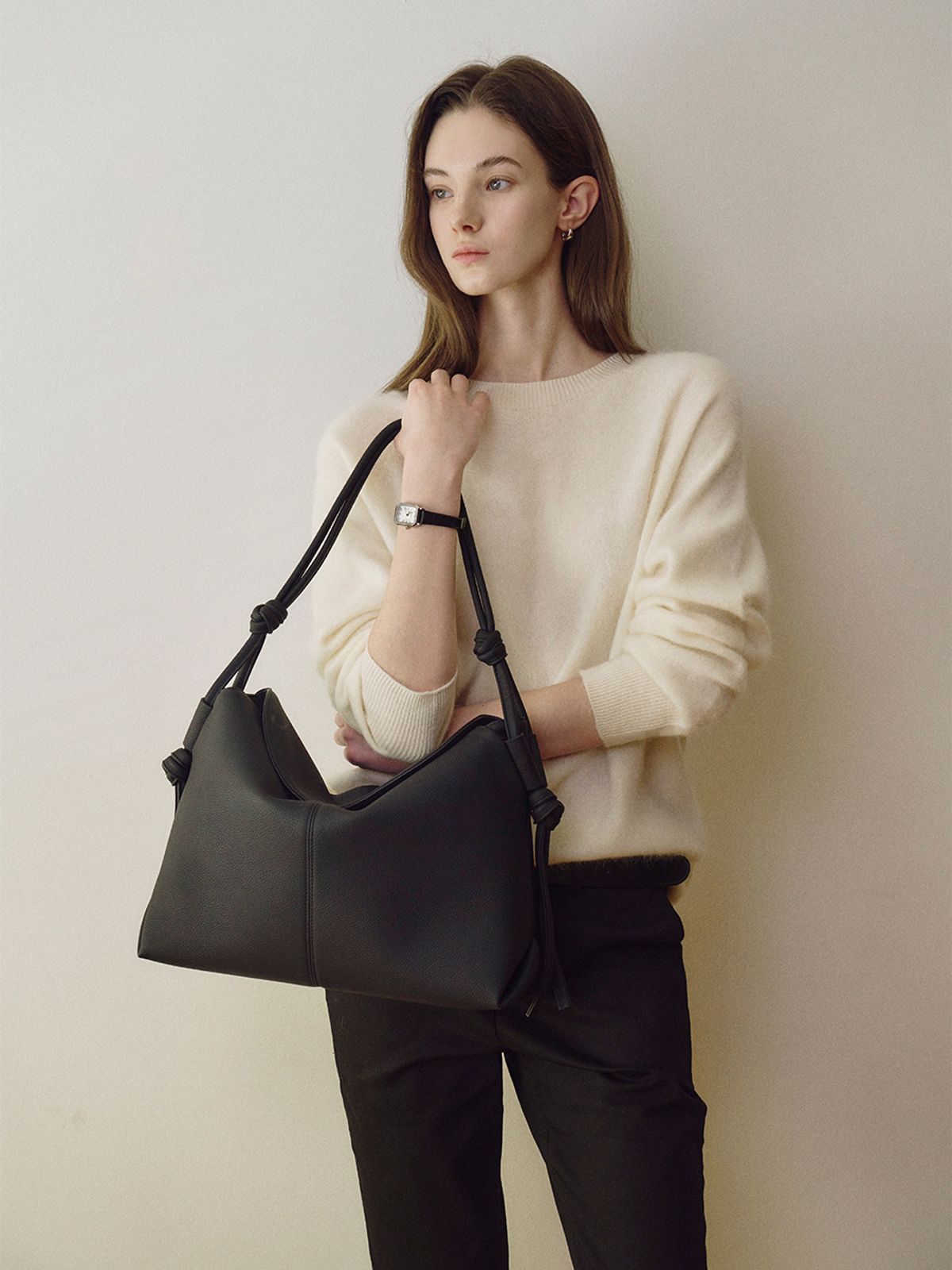 모어모르(MOREMORR) nodi bag 호보백 black
