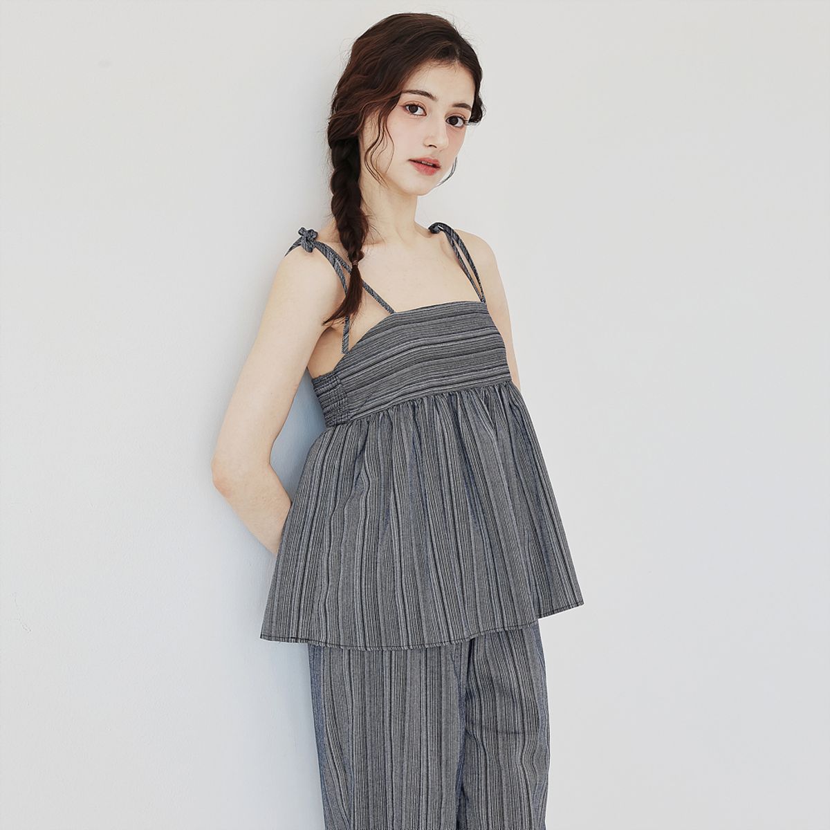 페이지플린(PAIGEFLYNN) ST페플럼블라우스팬츠세트_S5BSE020C
