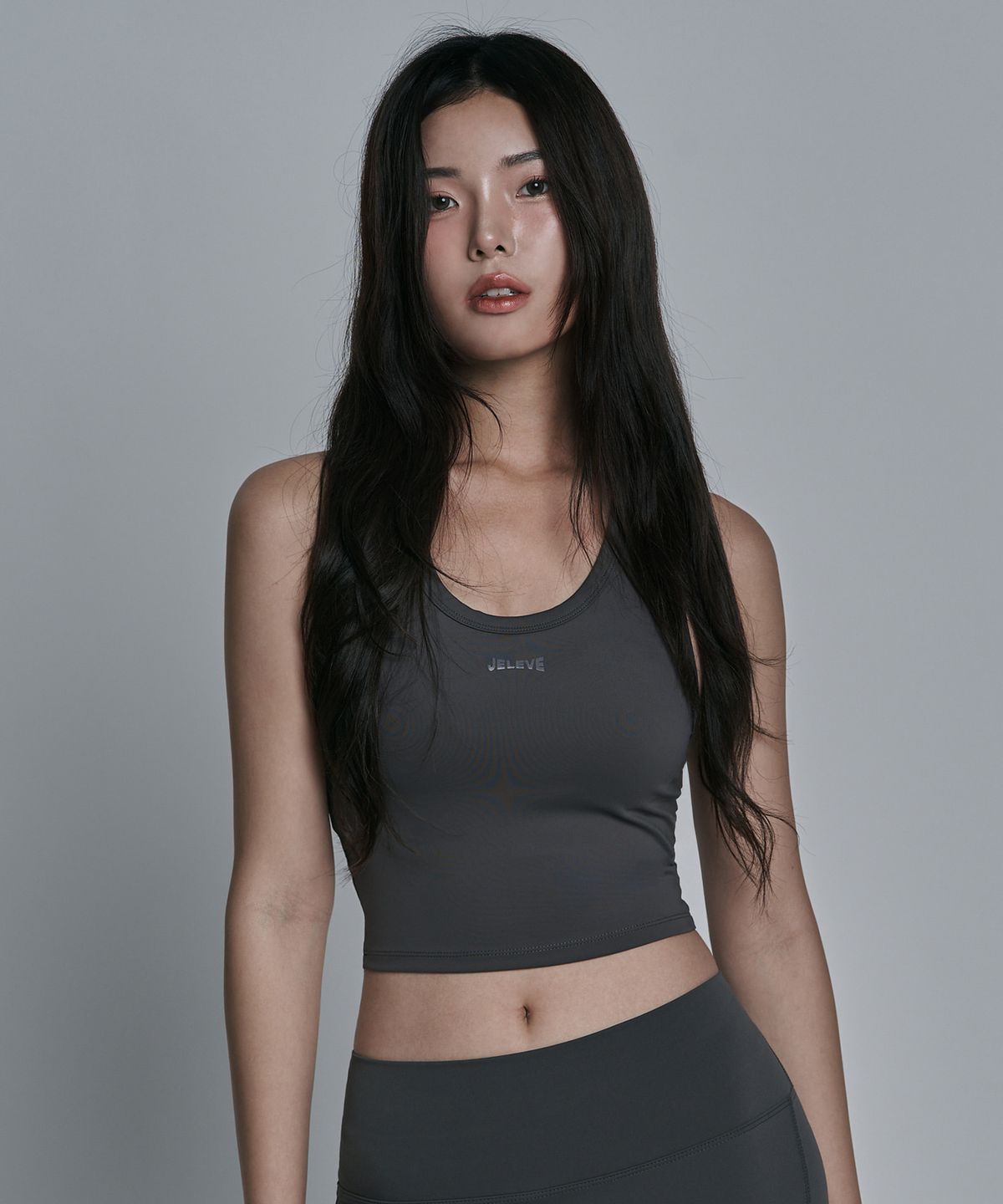 제이엘브(JELEVE) 심볼로고 슬림 브라탑