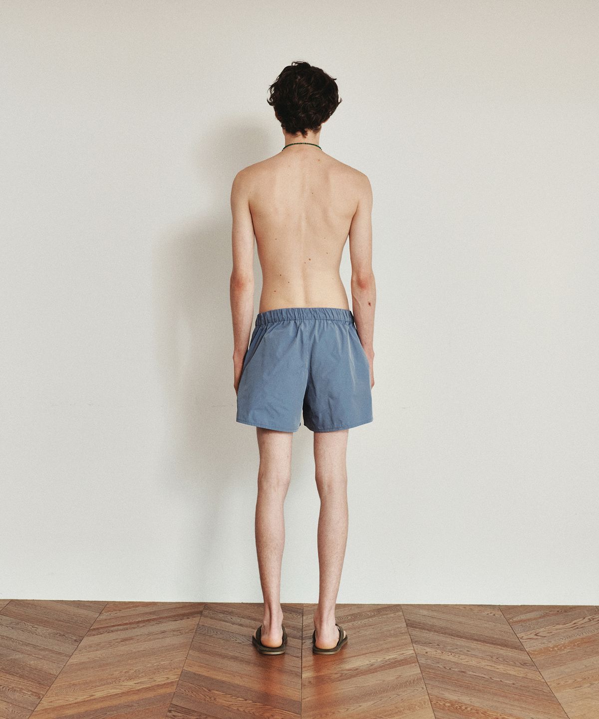 호이테(HEUTE) HET SUNSHINE LOGO SWIM SHORTS (BLUE)