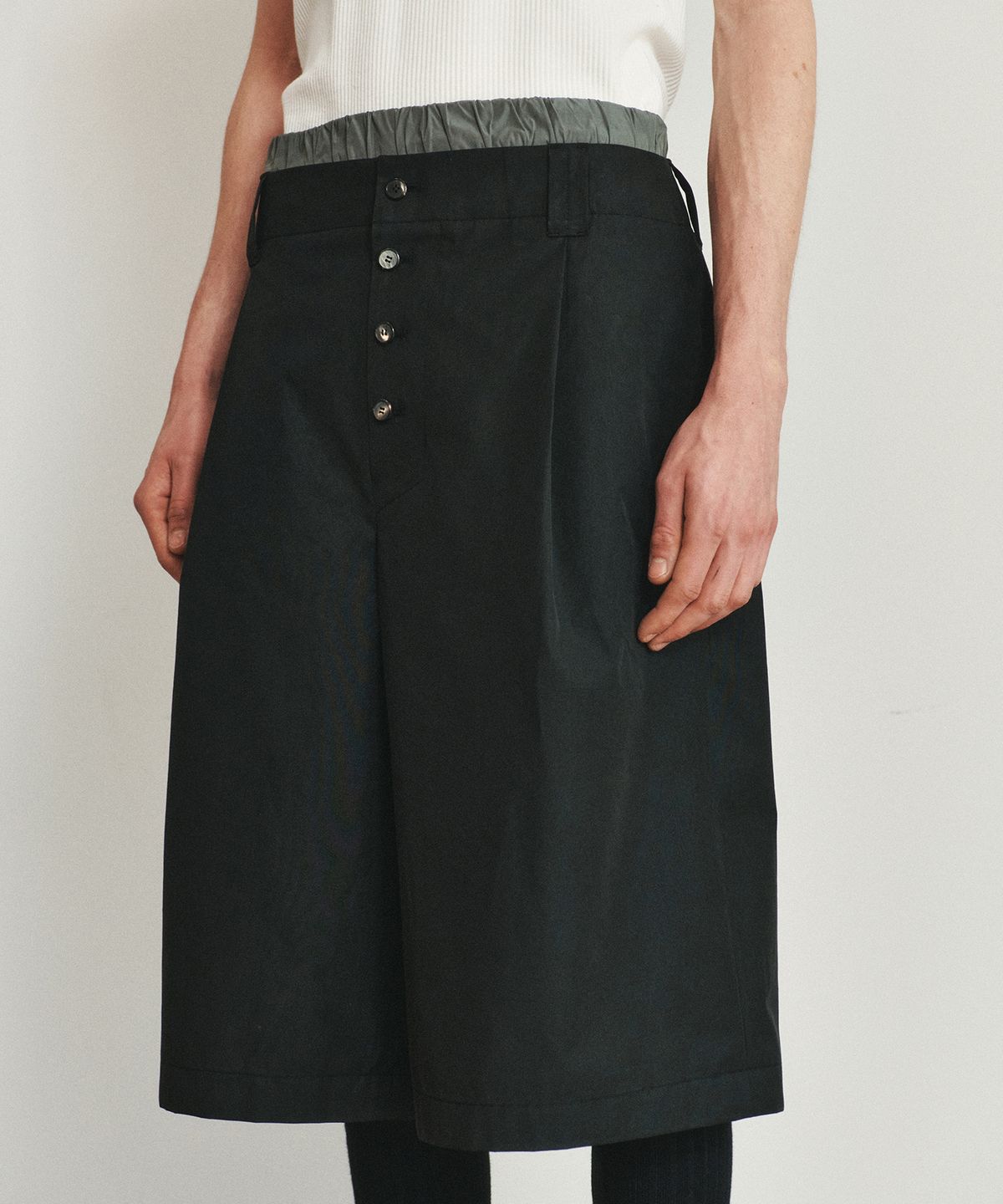 호이테(HEUTE) COLE BERMUDA SHORTS (BLACK)