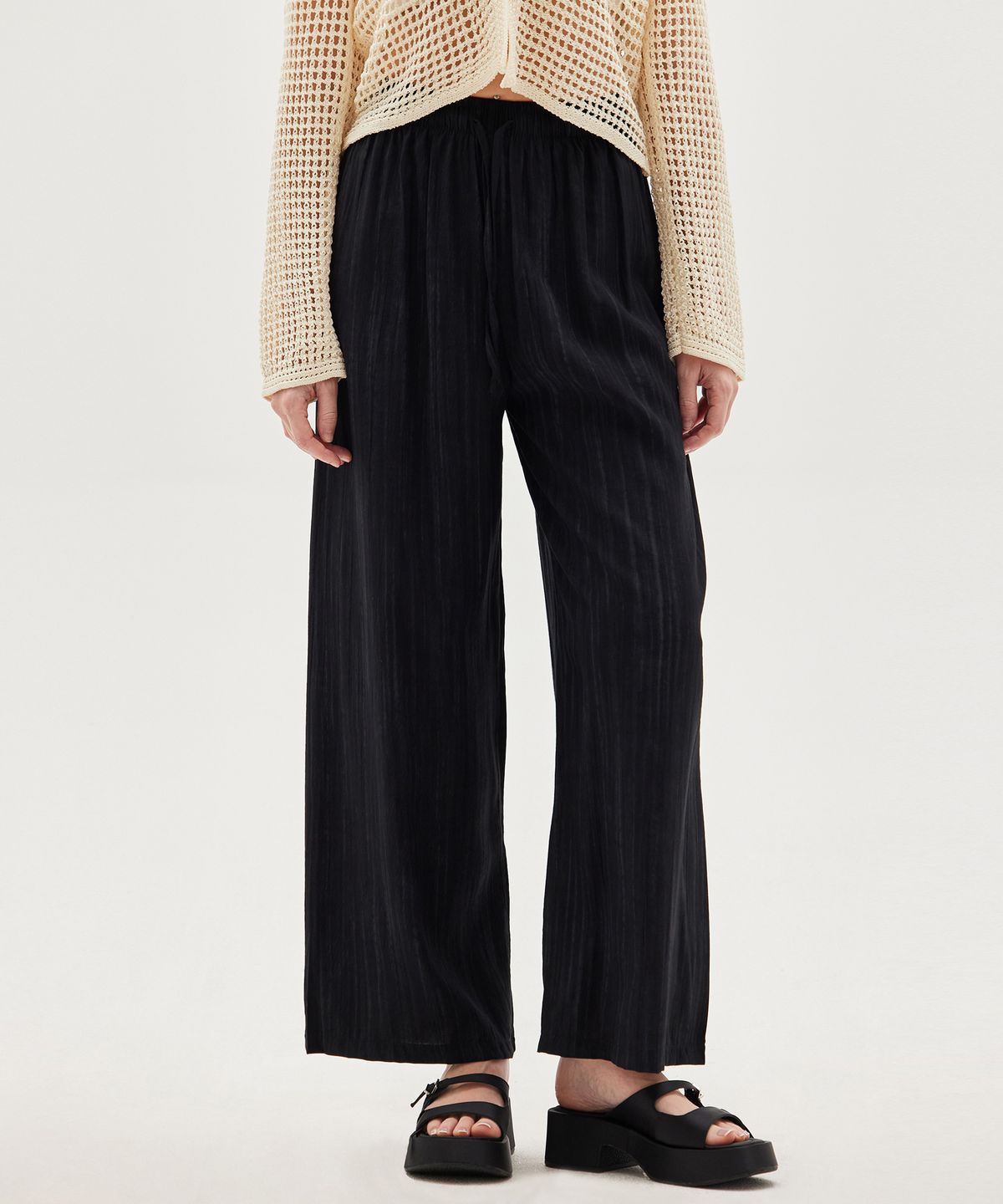 탑걸(TOPGIRL) STRIPE RELAXED BANDING PANTS_T513BT703