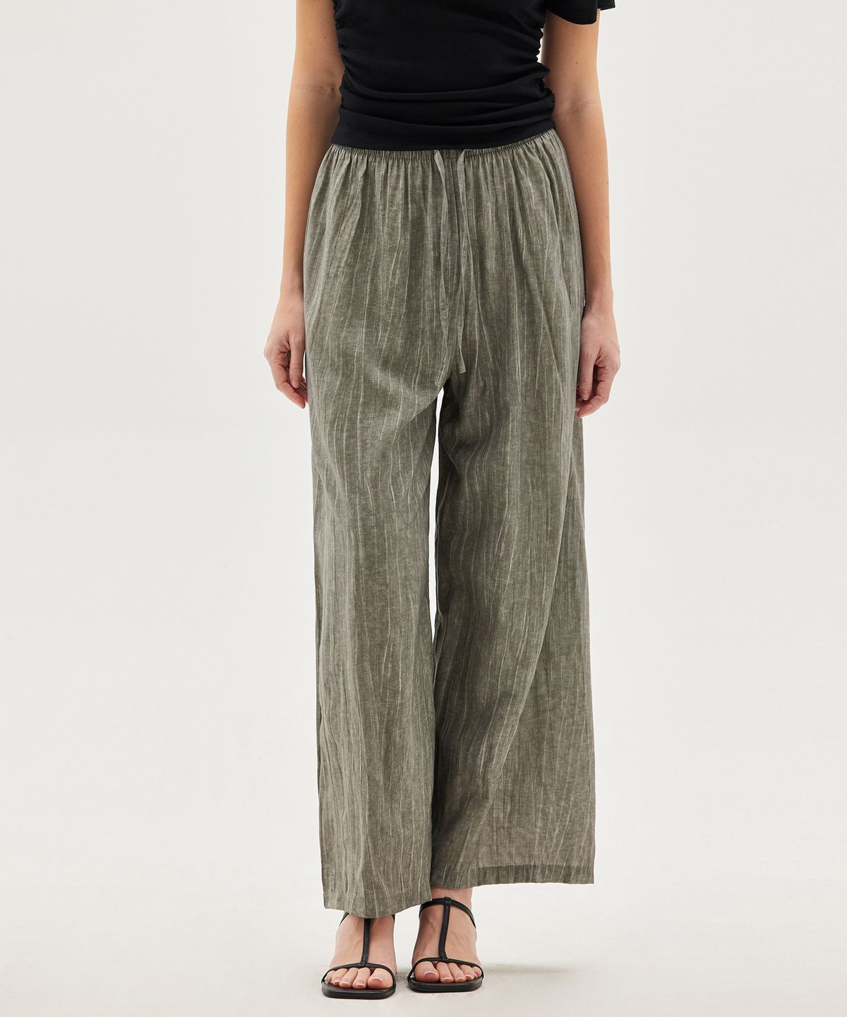 탑걸(TOPGIRL) STRIPE RELAXED BANDING PANTS_T513BT703