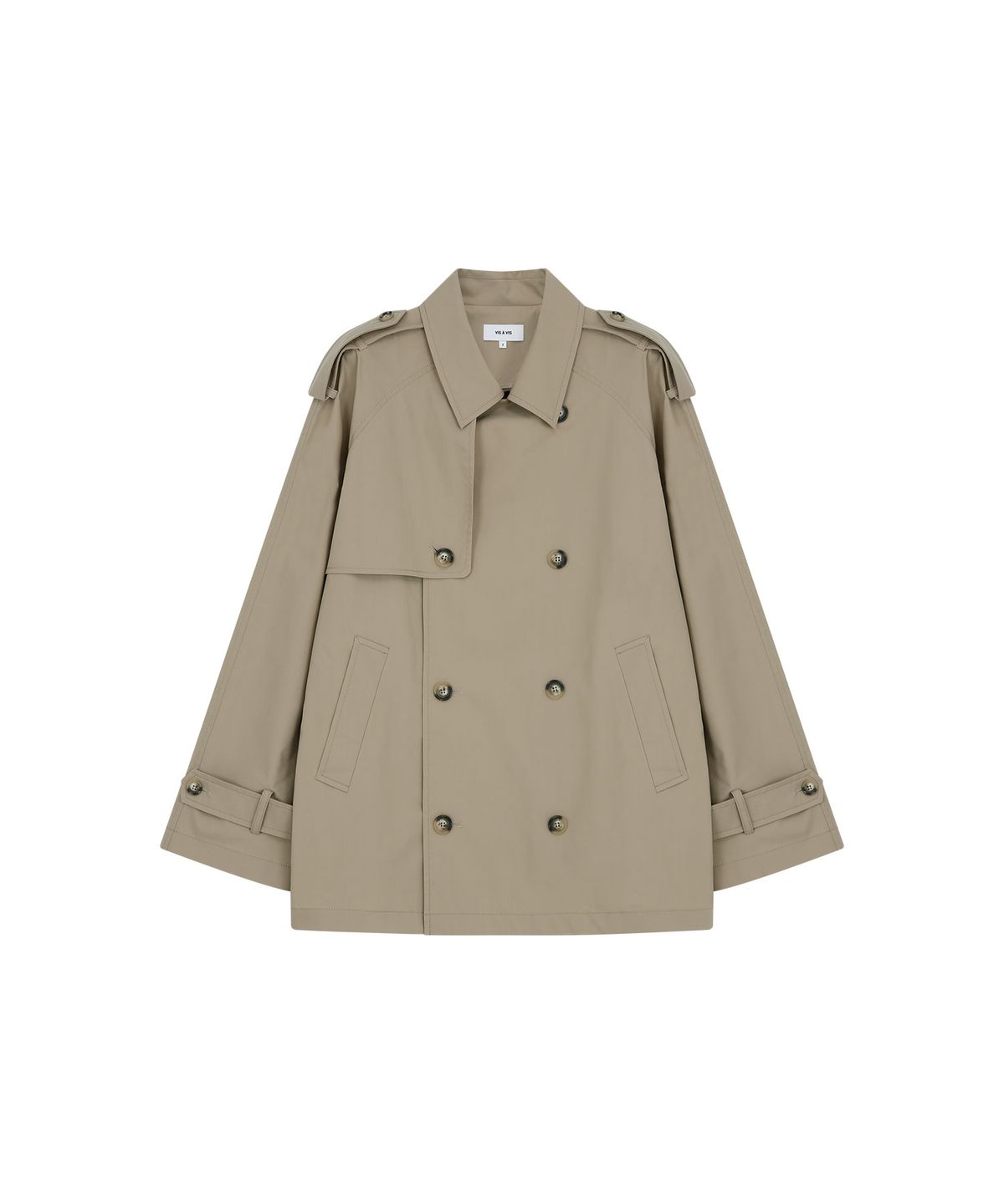 비자비(VIS A VIS) HALF LENGTH TRENCH COAT (BEIGE)