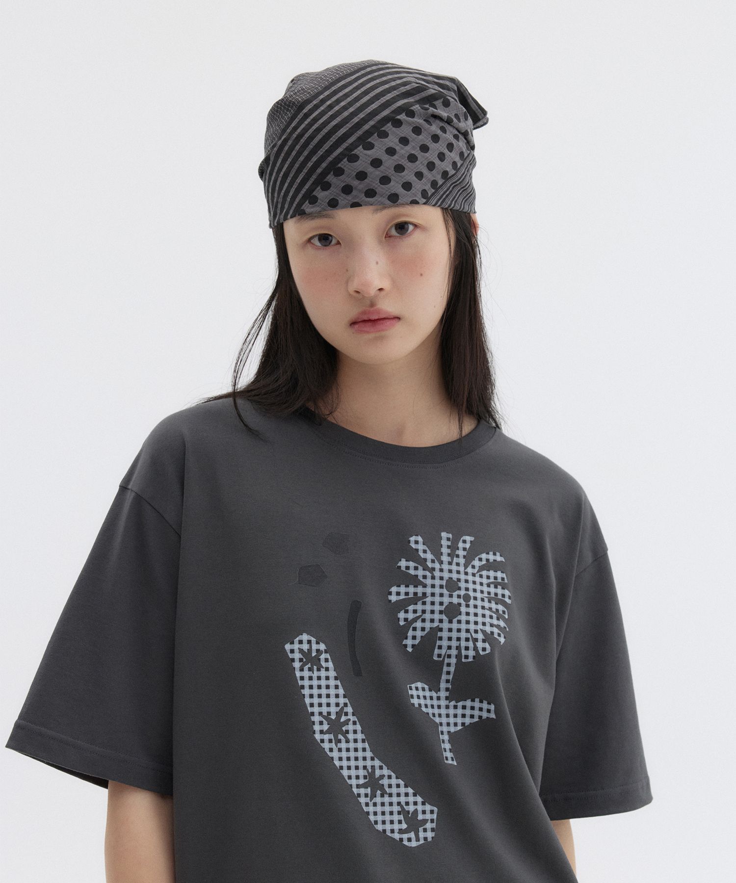 【Oheshio】 MIX DOT PATTERN SHEER SCARF 2色 MUSINSA | OHESHIO MIX DOT PATTERN SHEER SCARF, GRAY