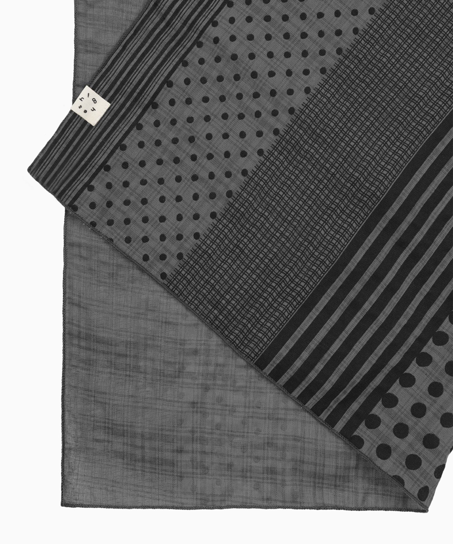【OHESHIO】MIX DOT PATTERN SHEER SCARF バンダナ MUSINSA | OHESHIO MIX DOT PATTERN SHEER SCARF, GRAY
