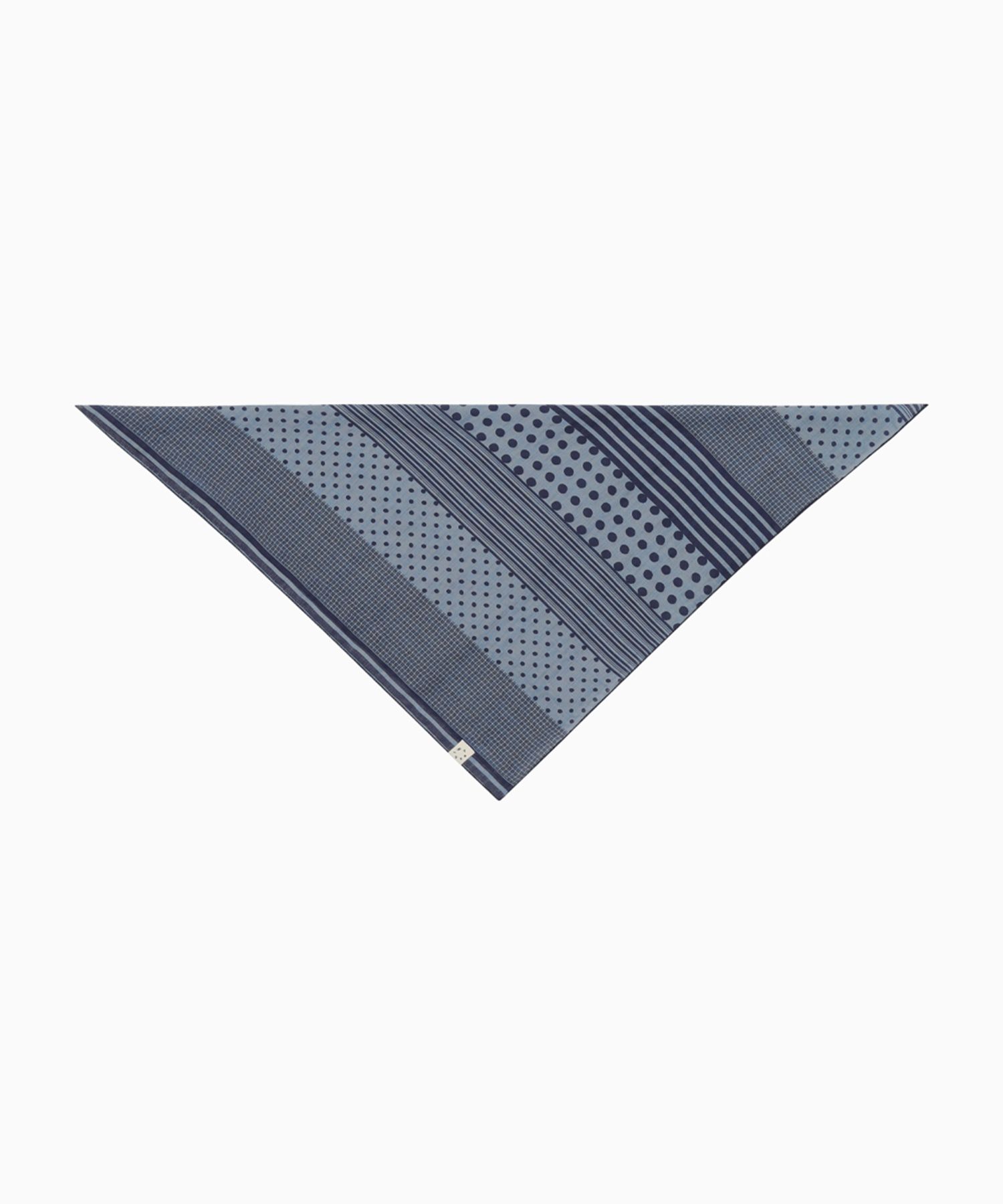 MUSINSA | OHESHIO MIX DOT PATTERN SHEER SCARF, BLUE