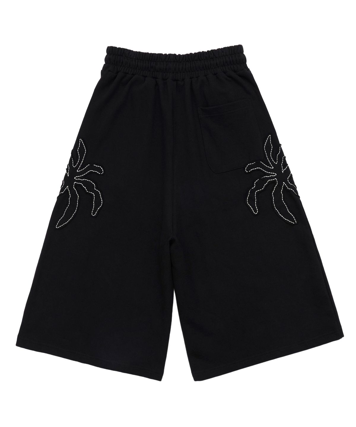쎄르페(SSERPE) 팜트리 아플리케 버뮤다 스웻팬츠 블랙