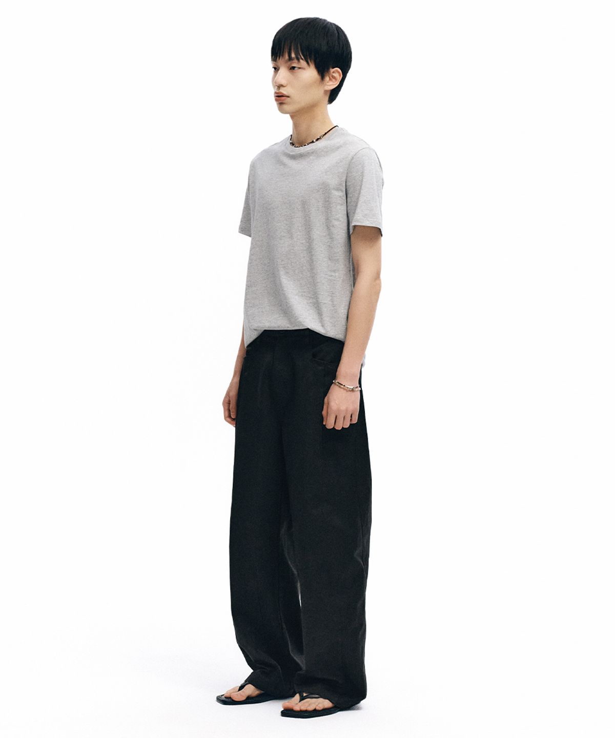 인템포무드(INTEMPOMOOD) 머드 와이드 다트 팬츠 : 2컬러
