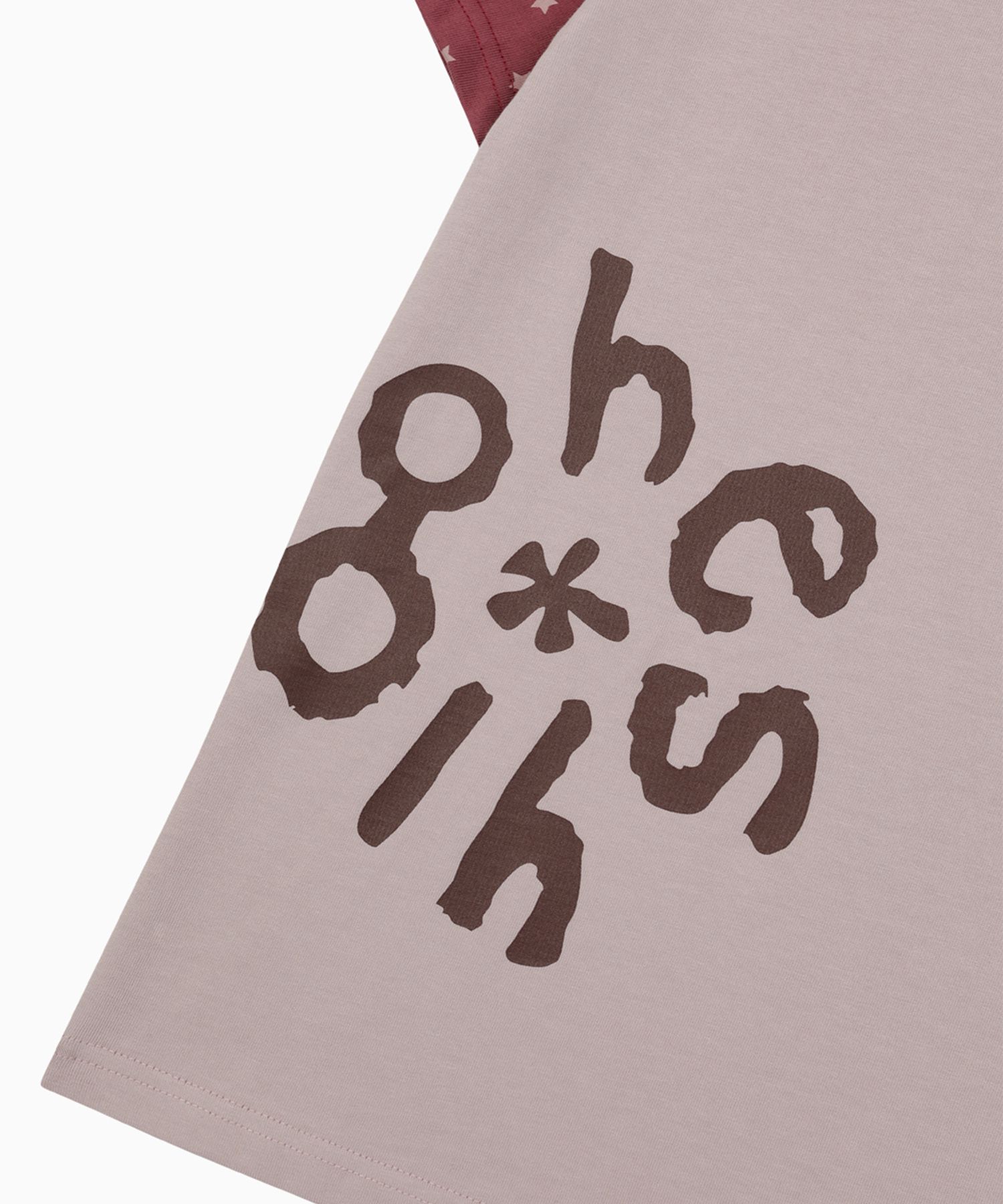 お見舞い MUSINSA | OHESHIO STAR TWO TONE T-SHIRT, PINK トップス