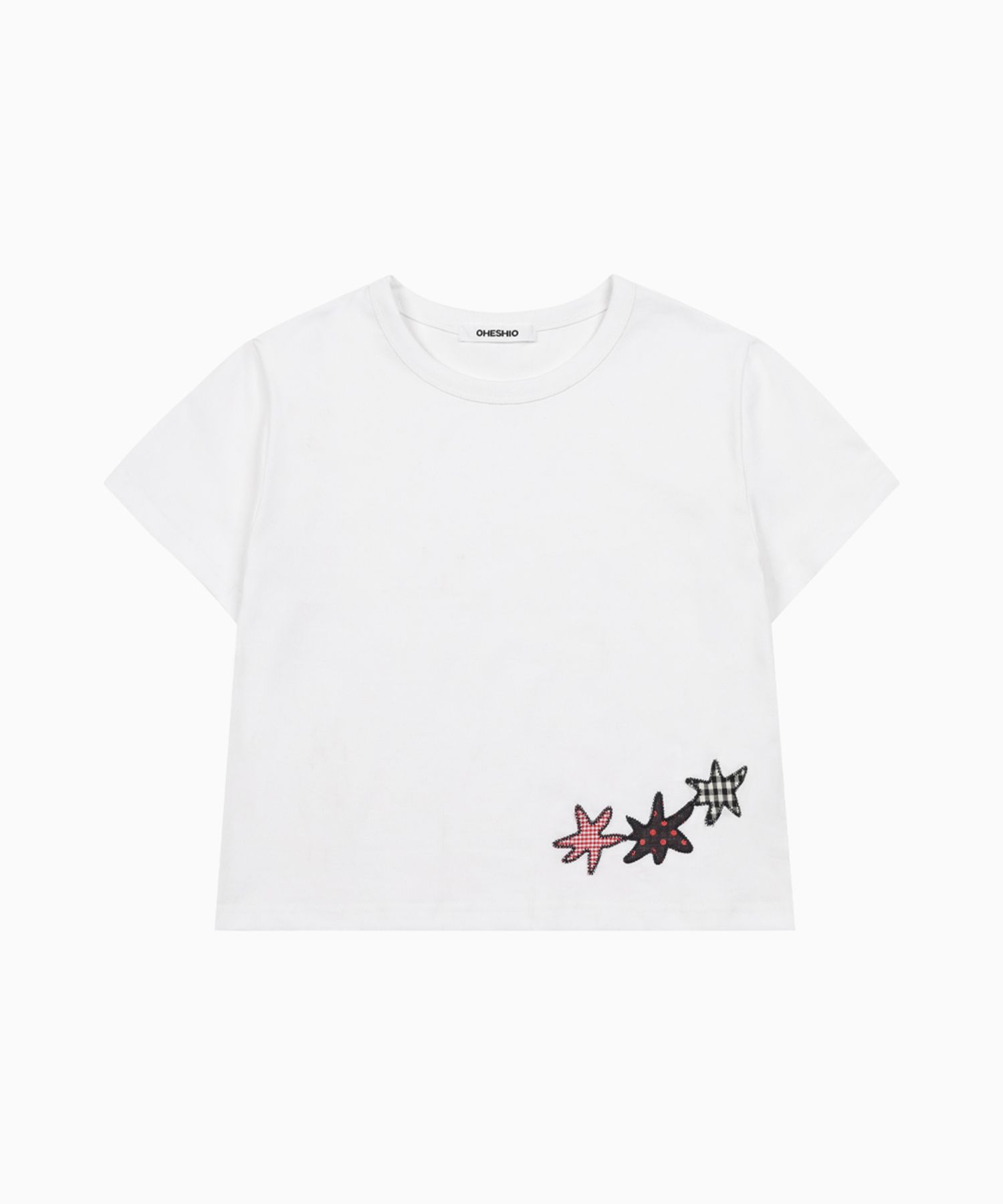 【Oheshio】 STAR PATCHY T-SHIRT 2色 MUSINSA | OHESHIO STAR PATCHY T-SHIRT, WHITE