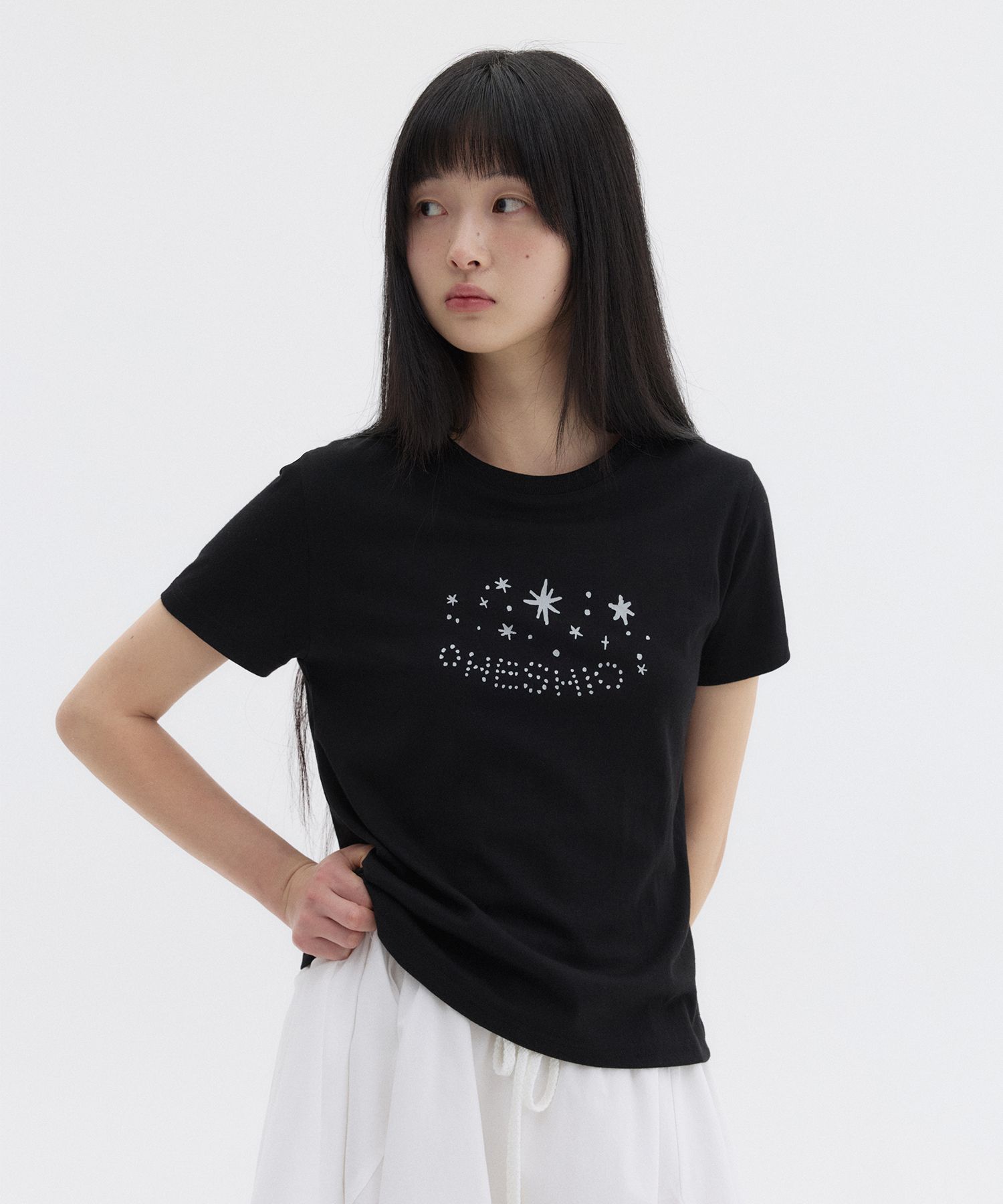 【OHESHIO】STAR LOGO T-SHIRT Tシャツ MUSINSA | OHESHIO STAR LOGO T-SHIRT, BLACK