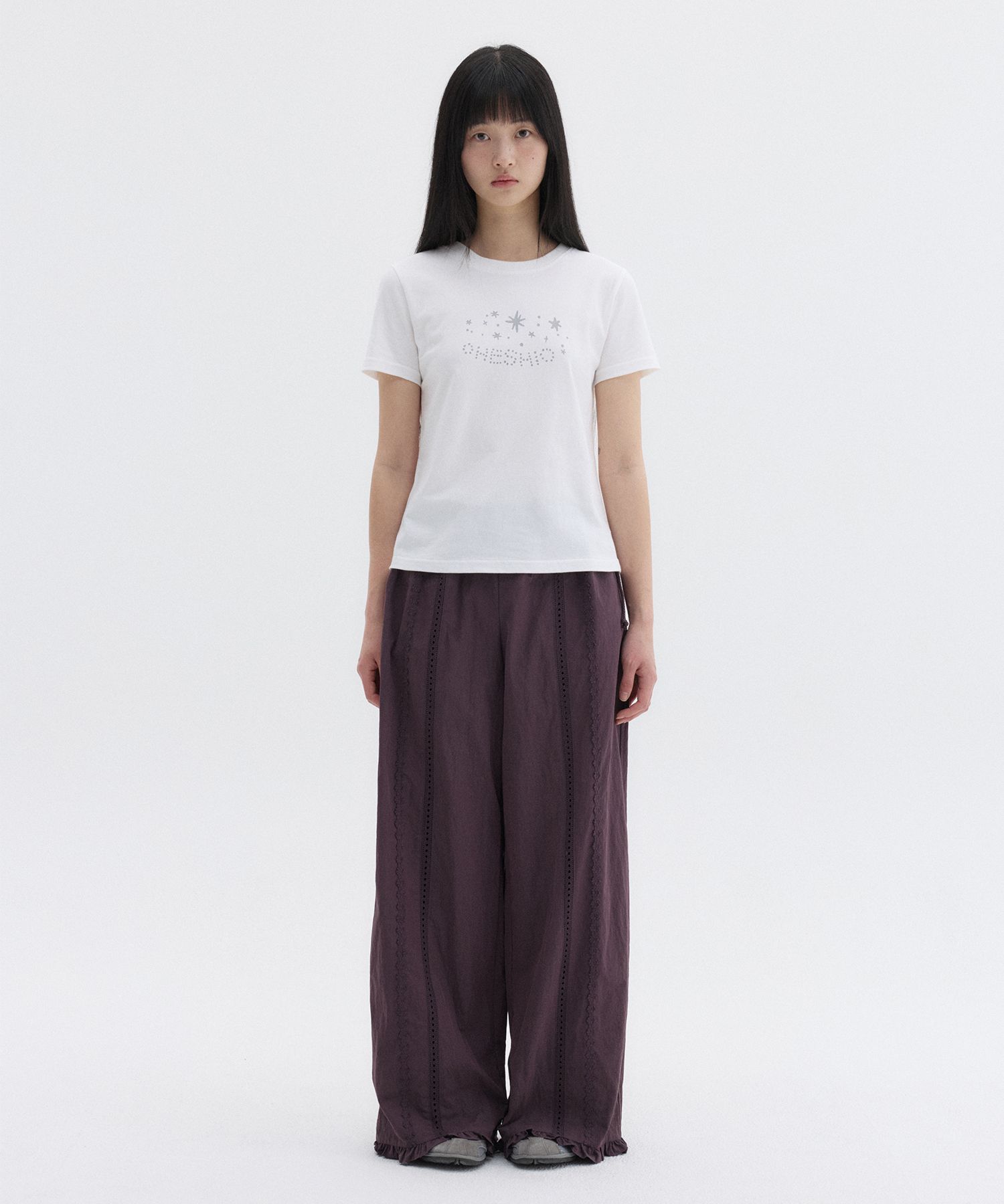 MUSINSA | OHESHIO STAR LOGO T-SHIRT, WHITE