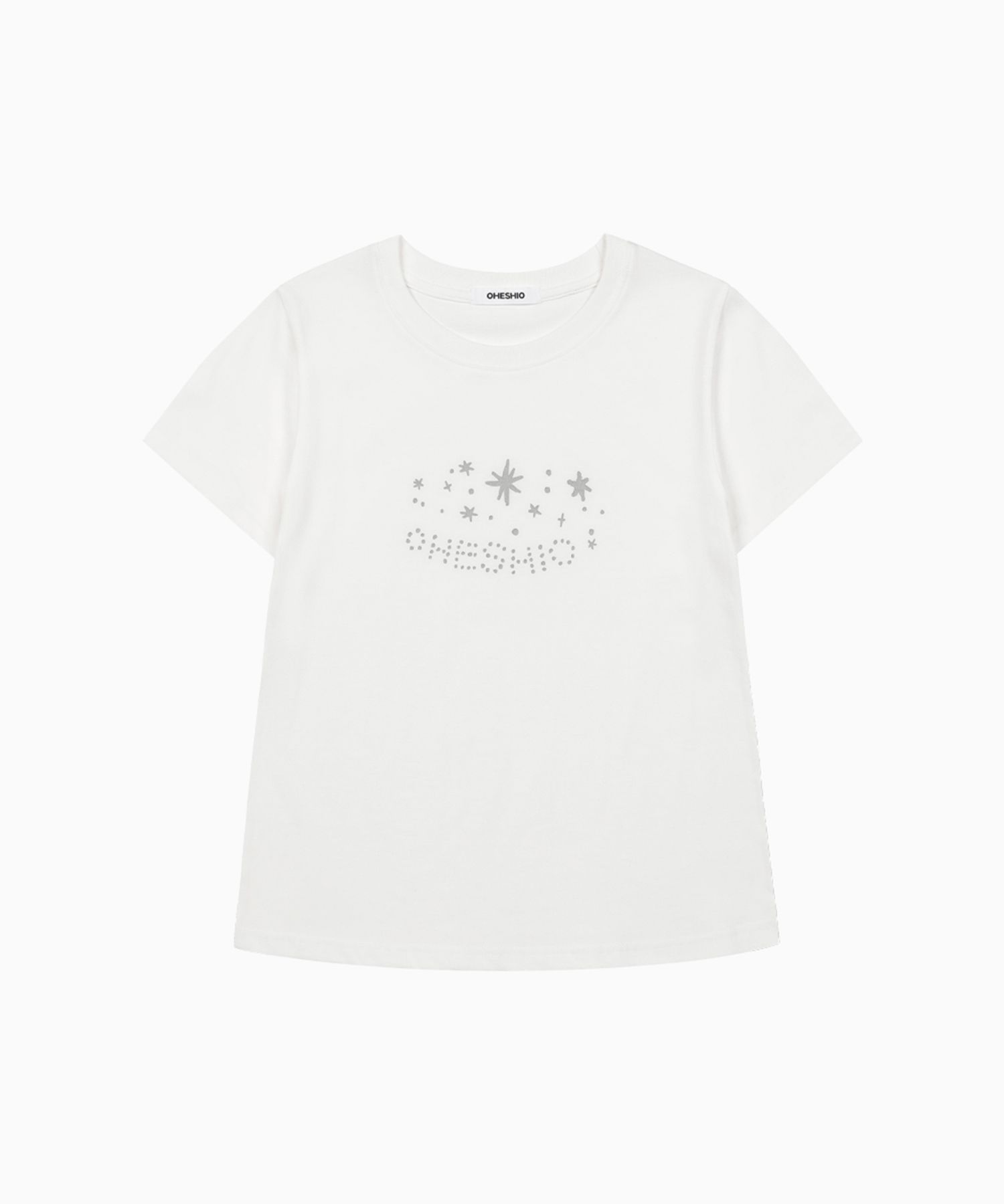 MUSINSA | OHESHIO STAR LOGO T-SHIRT, WHITE