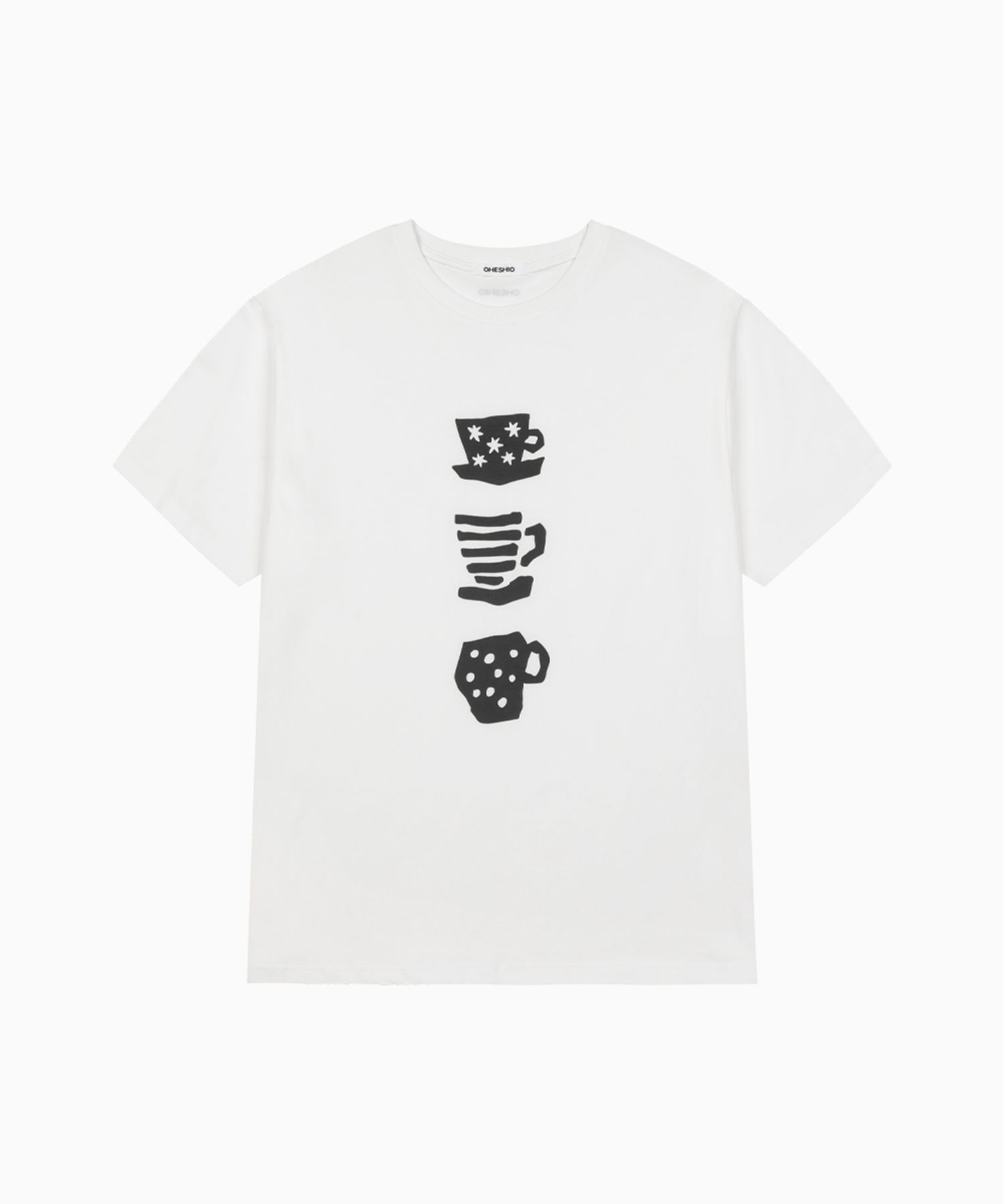 MUSINSA | OHESHIO CUP OVERFIT T-SHIRT, WHITE
