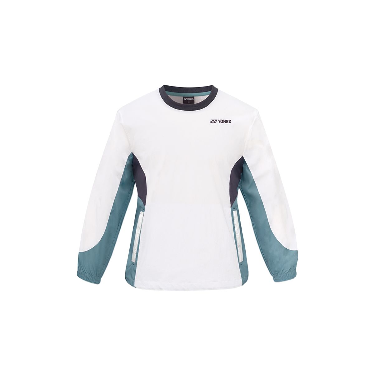 요넥스(YONEX) 251JJ002U 화이트 그린/화이트 스카이블루 공용 라운드넥 아노락 자켓