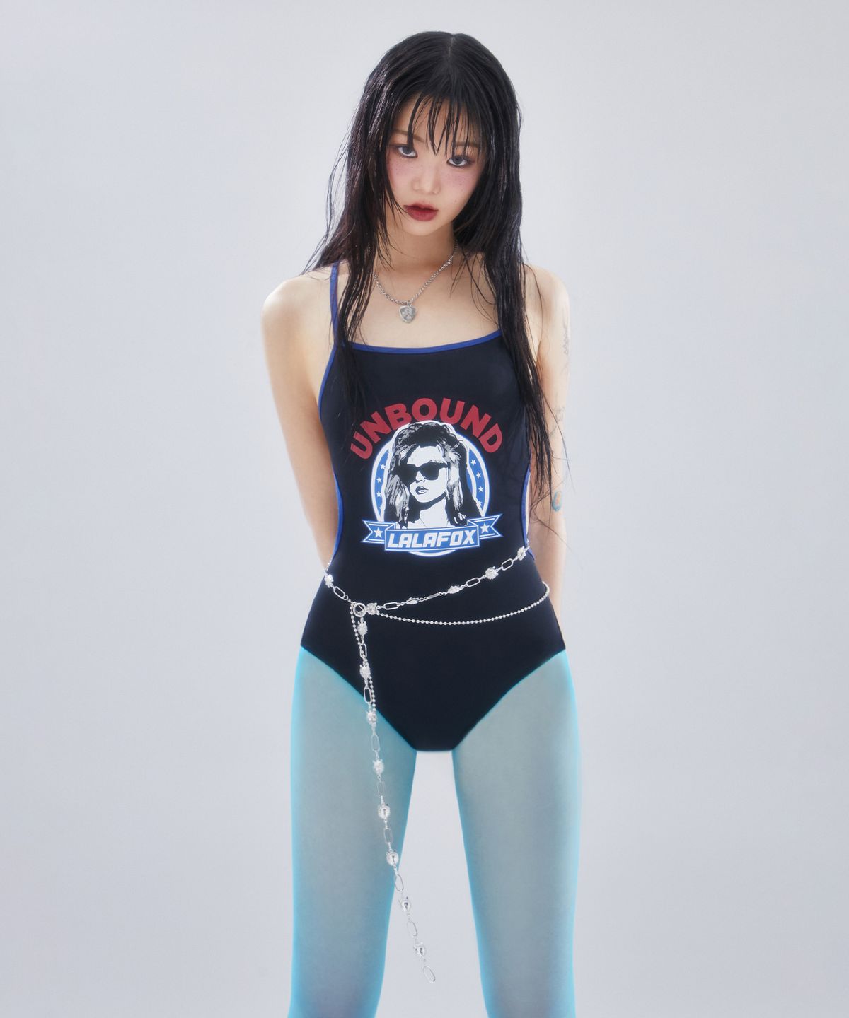 라라폭스(LALAFOX) CHILL GIRL SWIMSUIT 원피스 수영복 BLACK BR2SW003