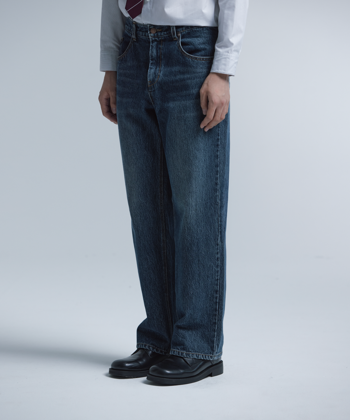 넌블랭크(NONBLANK) 데일리 데님 팬츠_BLUE