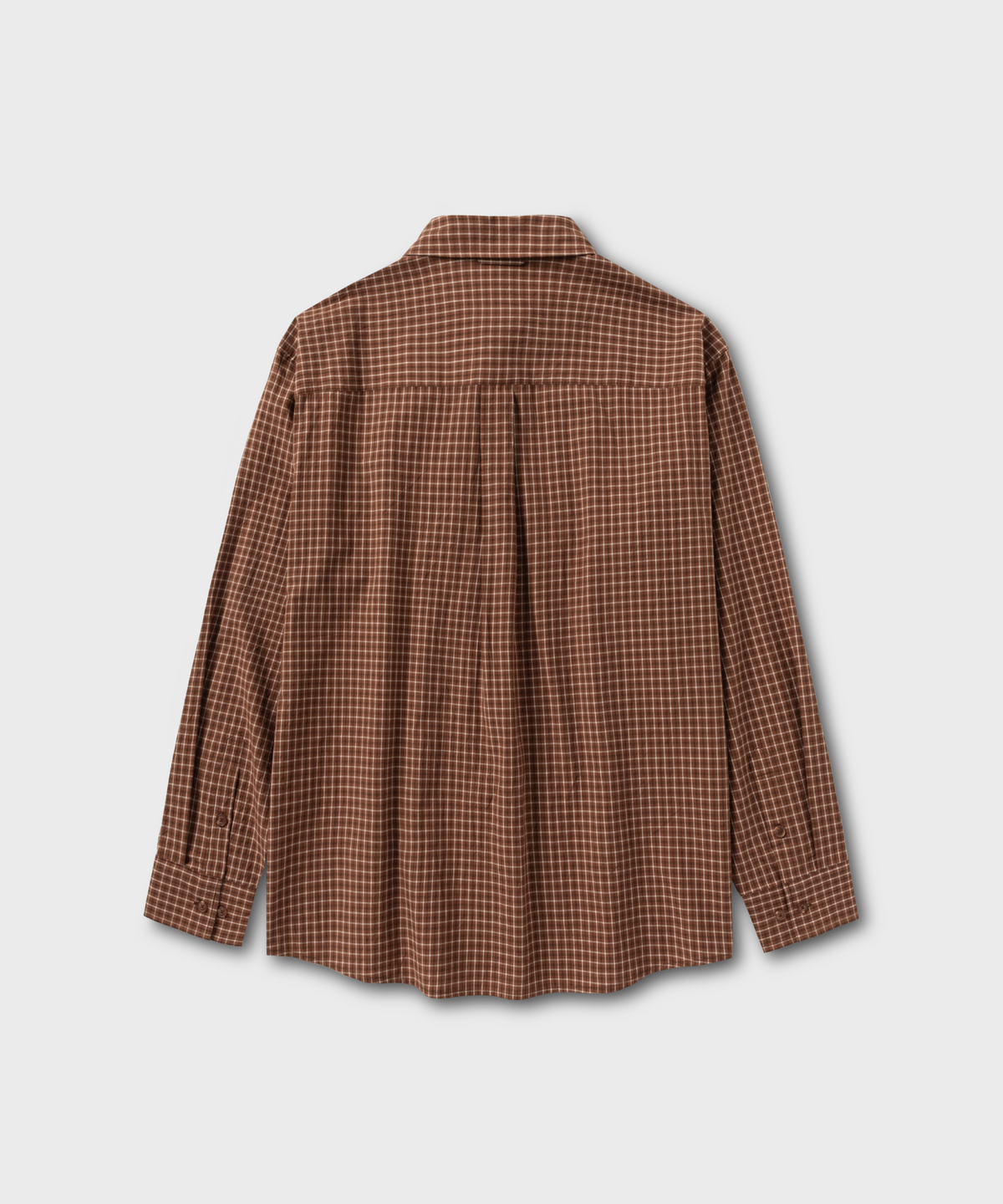 넌블랭크(NONBLANK) 체크 셔츠_BRICK