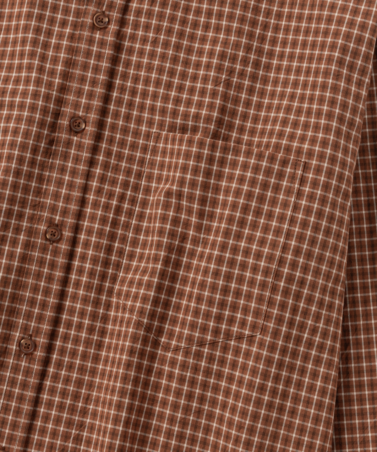넌블랭크(NONBLANK) 체크 셔츠_BRICK