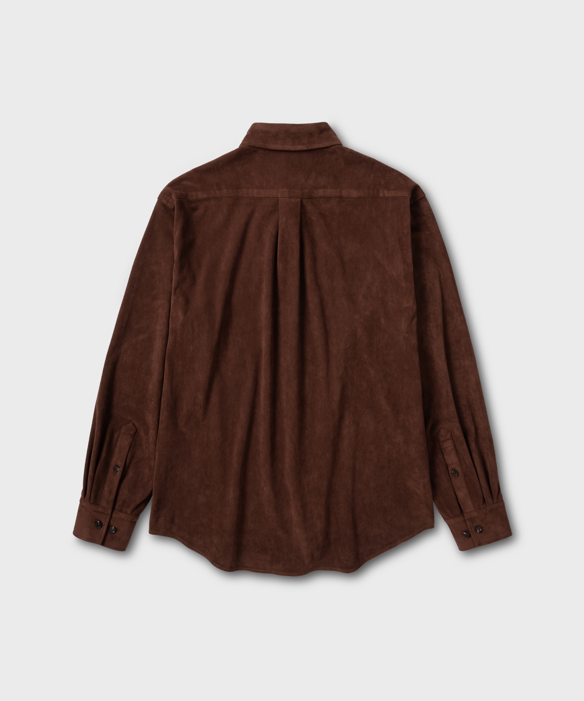 넌블랭크(NONBLANK) 스웨이드 셔츠_BROWN