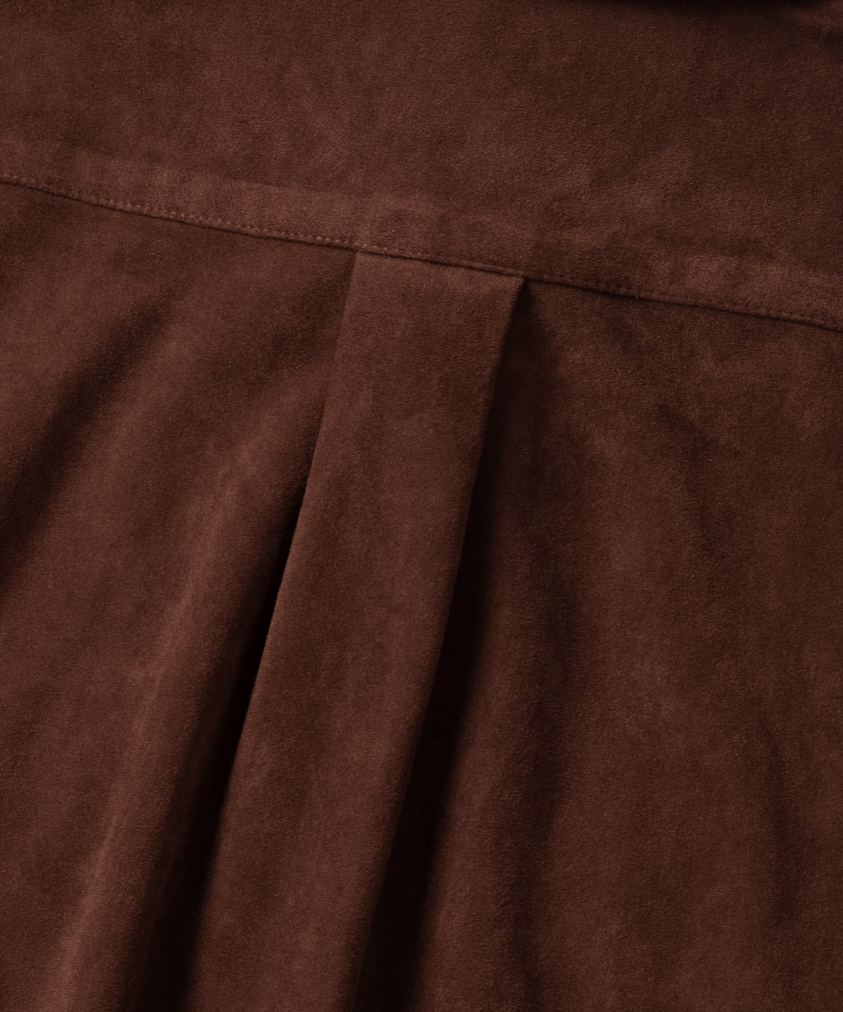 넌블랭크(NONBLANK) 스웨이드 셔츠_BROWN