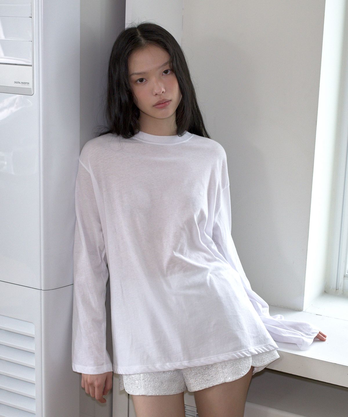 오버듀플레어(OVERDUEFLAIR) SUMMER LONG SLEEVE T-SHIRT_WHITE