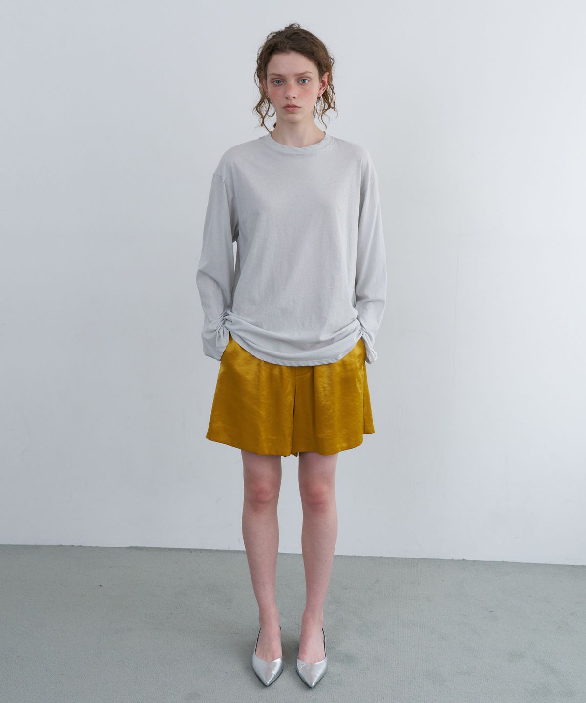 오버듀플레어(OVERDUEFLAIR) SUMMER LONG SLEEVE T-SHIRT_LIGHT GREY