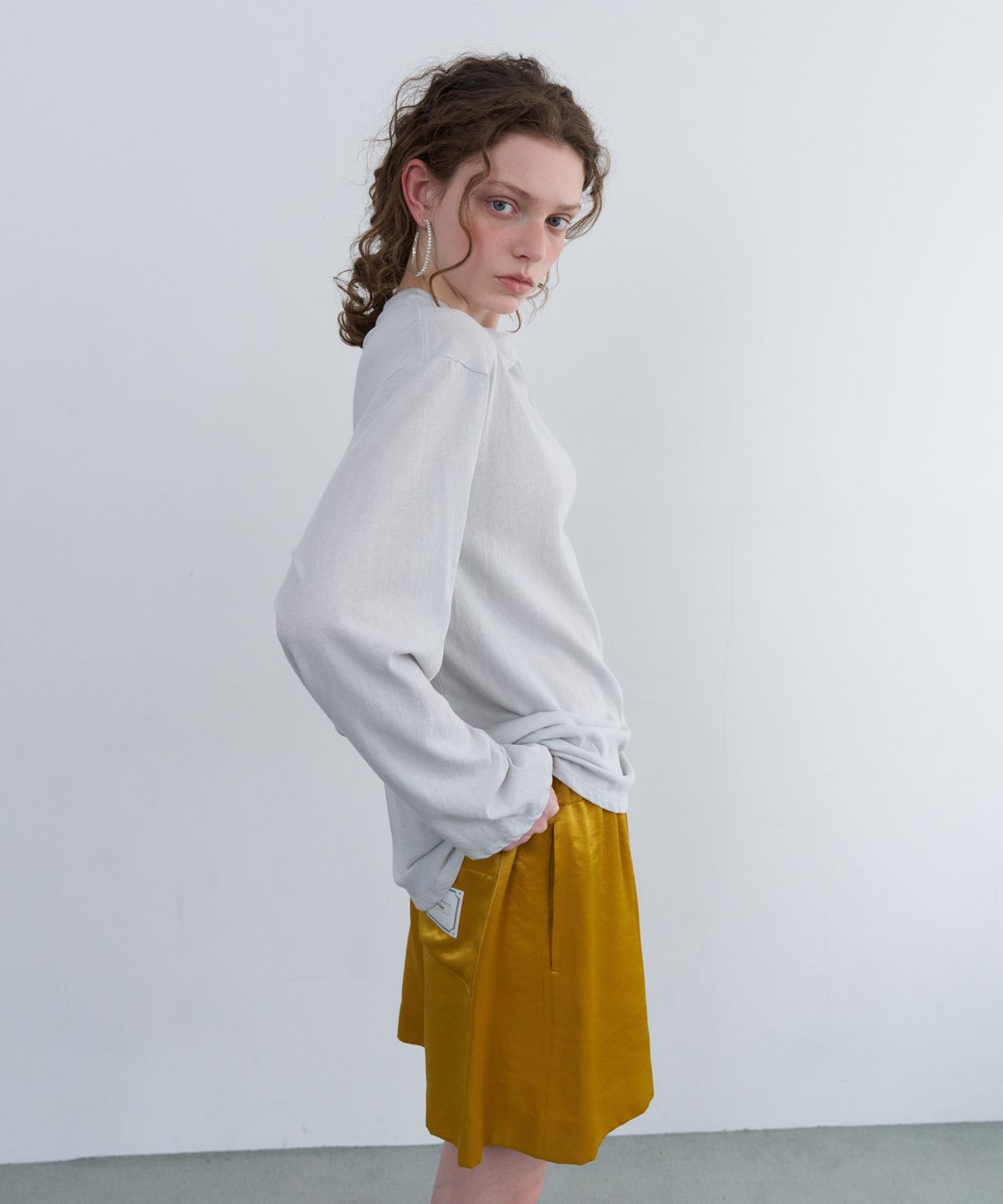 오버듀플레어(OVERDUEFLAIR) SUMMER LONG SLEEVE T-SHIRT_LIGHT GREY