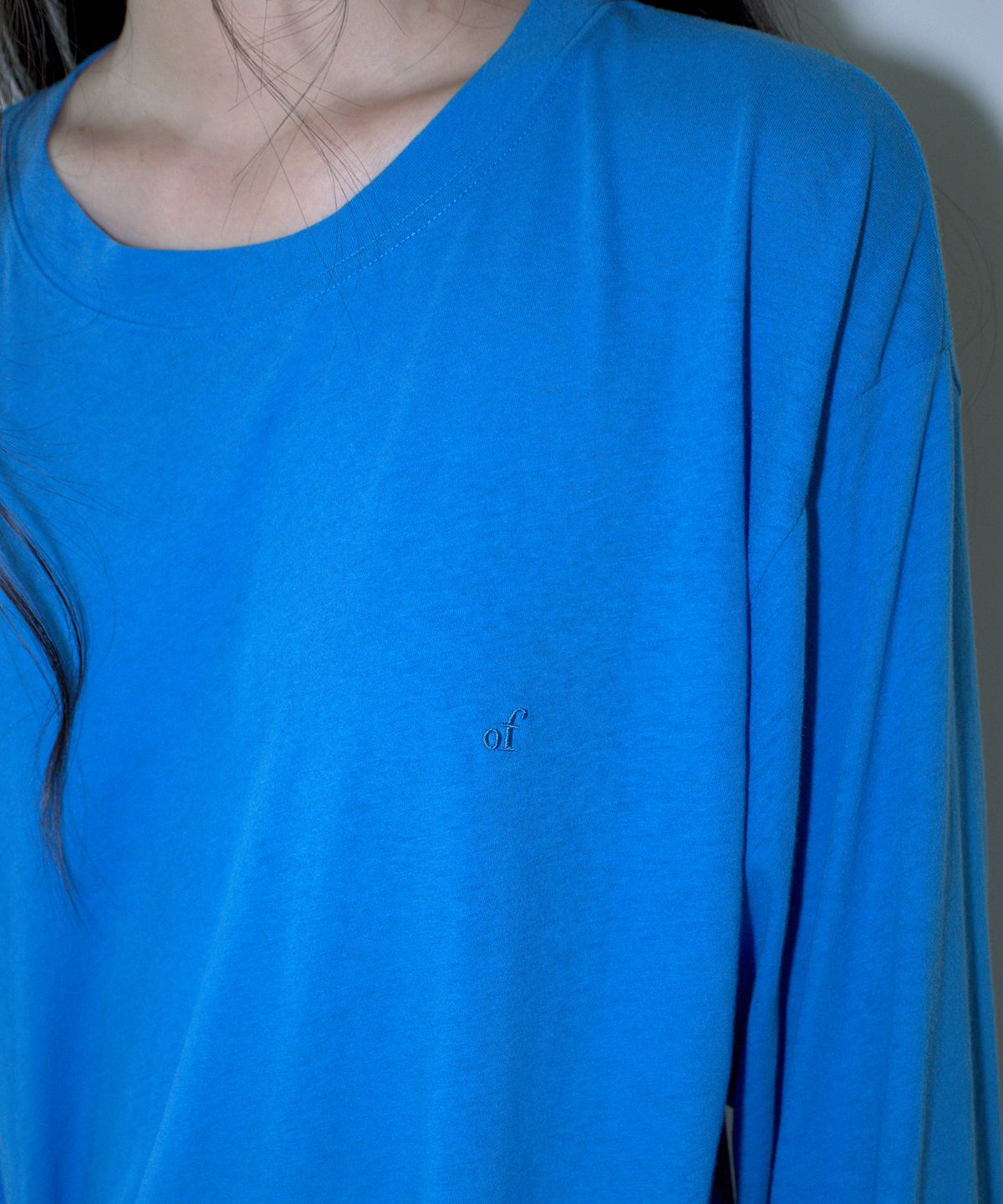 오버듀플레어(OVERDUEFLAIR) SUMMER LONG SLEEVE T-SHIRT_COBALT BLUE