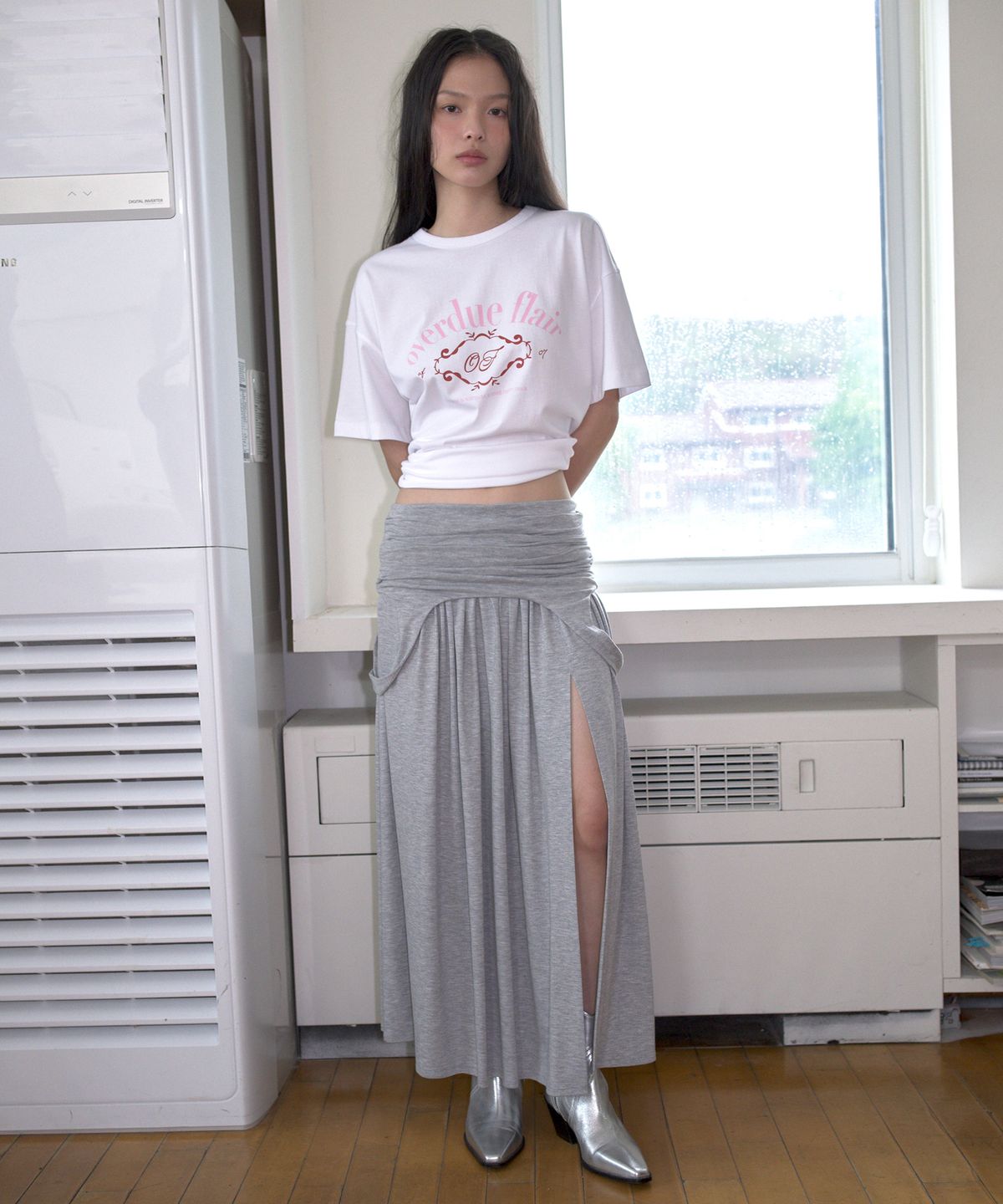 오버듀플레어(OVERDUEFLAIR) OVERDUE ARTWORK T-SHIRT_WHITE