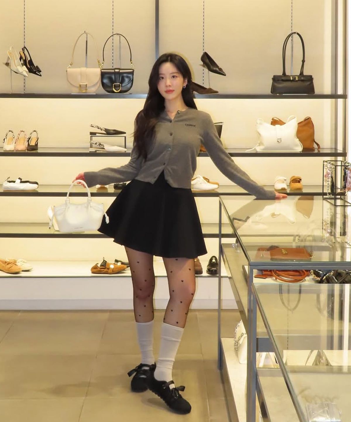 러벤티나(LOVENTINA) 크리놀린 스커트_블랙