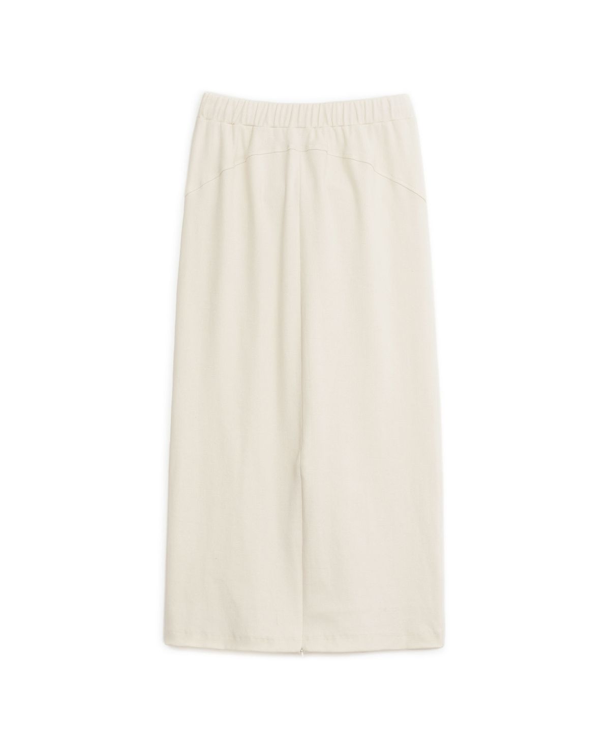 썬번프로젝트(SUNBURNPROJECT) Curved Maxi Rib Skirt, IVORY