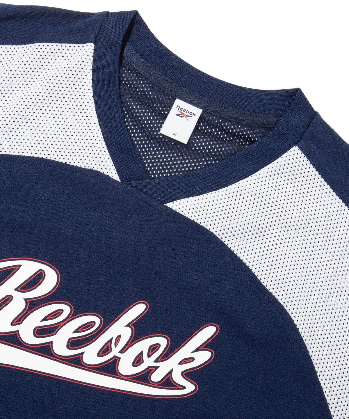 리복(REEBOK) 썸머 레터링 저지 티셔츠 (W) - 네이비