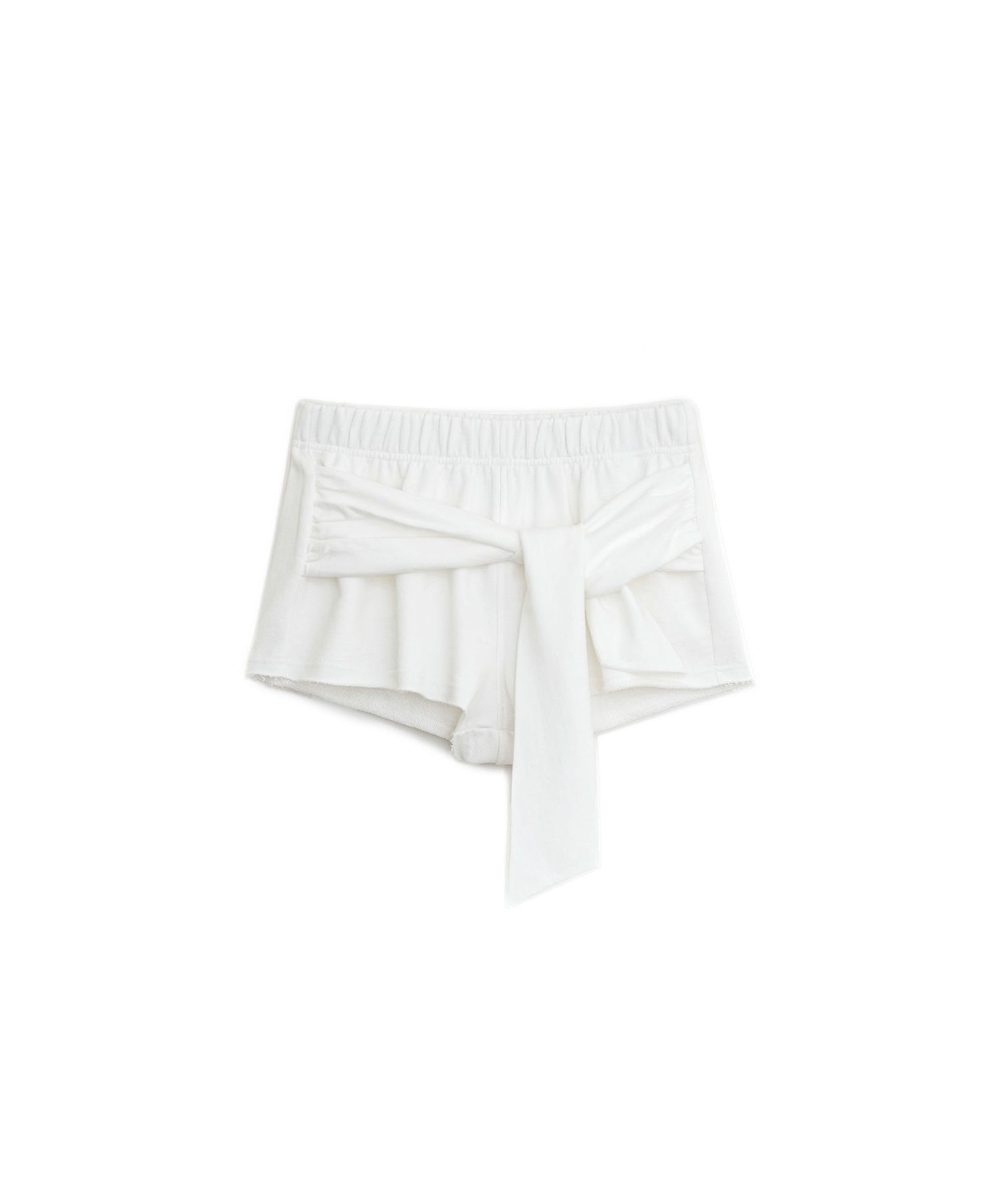 韓国商品/SUNBURNPROJECT Tie Raw cut Sweat Shorts MUSINSA公式 | SUNBURN PROJECT Tie Raw-cut Sweat Shorts, IVORY