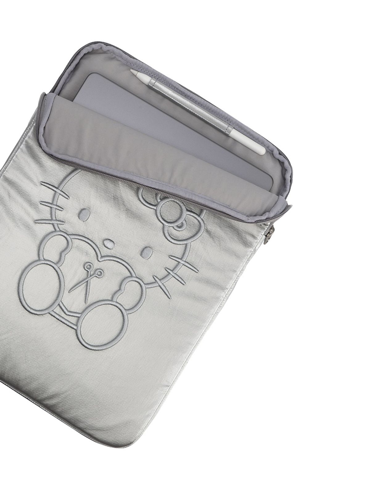 조셉앤스테이시(JOSEPH&STACEY) Sleek Tablet Pouch 13inch Hello Kitty Silver