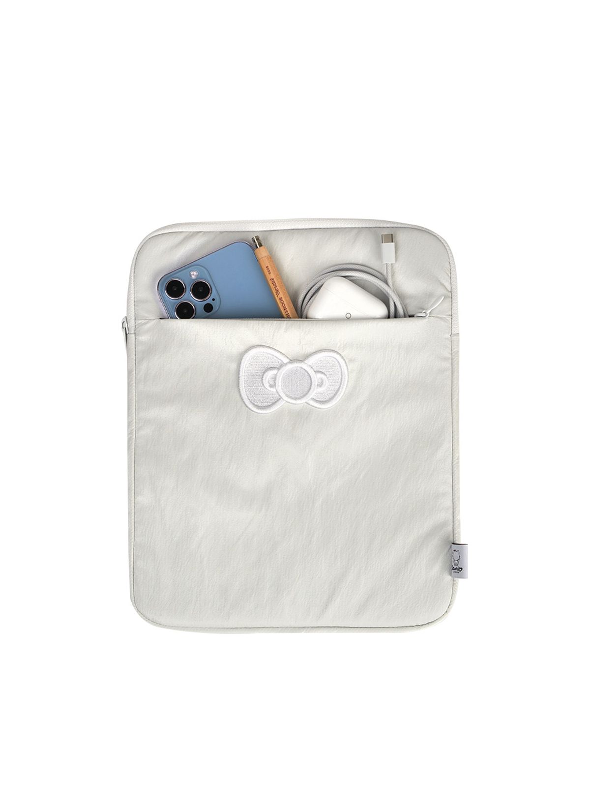 조셉앤스테이시(JOSEPH&STACEY) Sleek Tablet Pouch 11inch Hello Kitty White