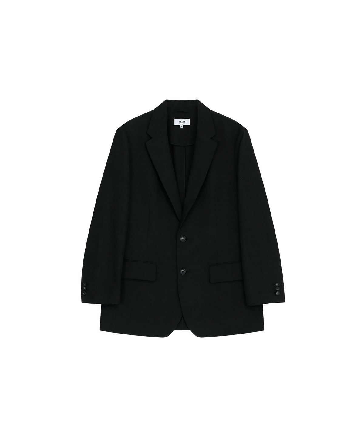 비자비(VIS A VIS) TENCEL LINEN JACKET (BLACK)