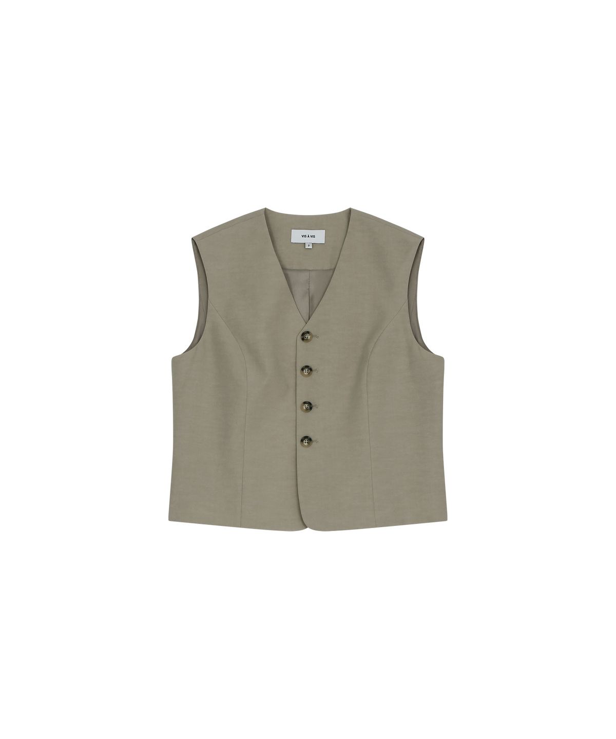 비자비(VIS A VIS) TENCEL LINEN WAISTCOAT (BEIGE)