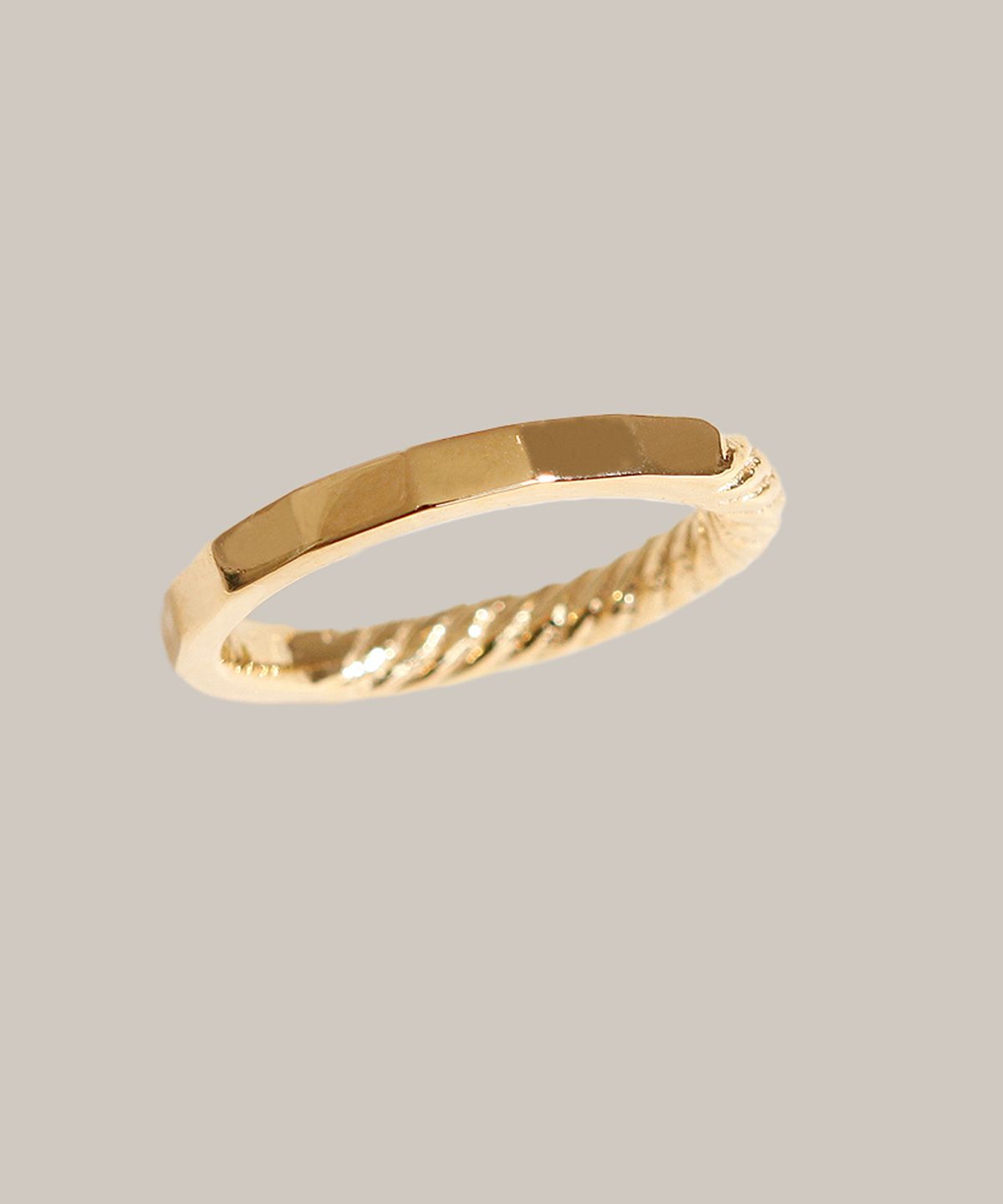제이누이(JNUI) 제이누이 컷팅 트위스트링 14k gold plated