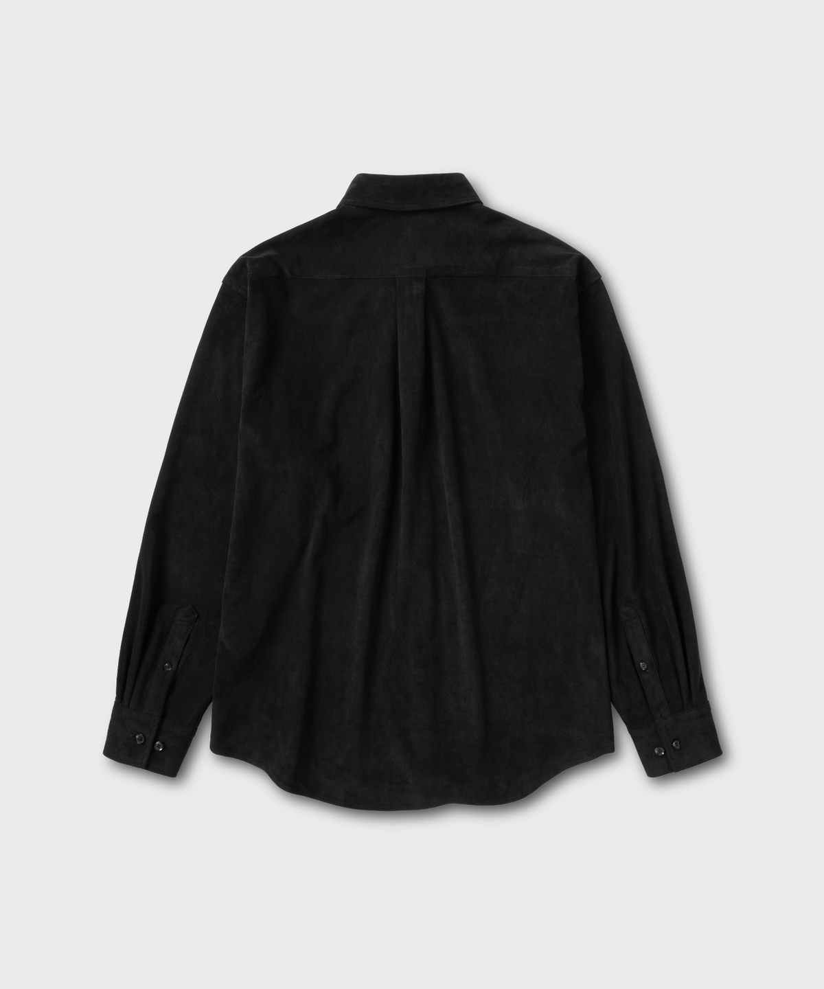 넌블랭크(NONBLANK) 스웨이드 셔츠_BLACK